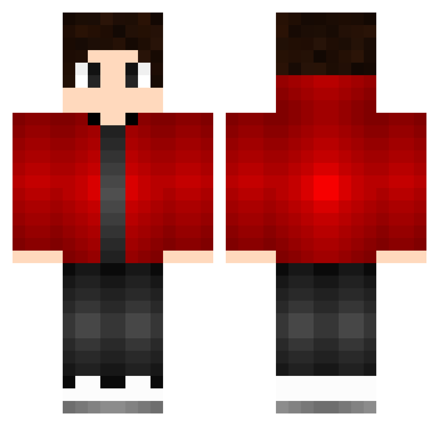 ViroShin Minecraft skin, front and back view