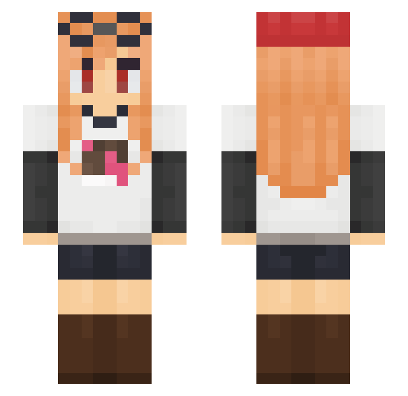 xSlayerofDeathx Minecraft skin, front and back view
