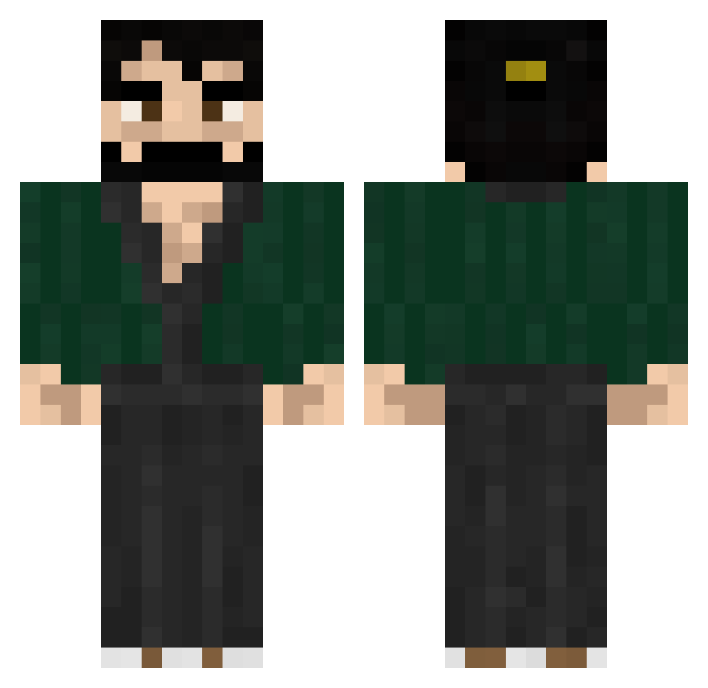 PatriotMapping Minecraft skin, front and back view