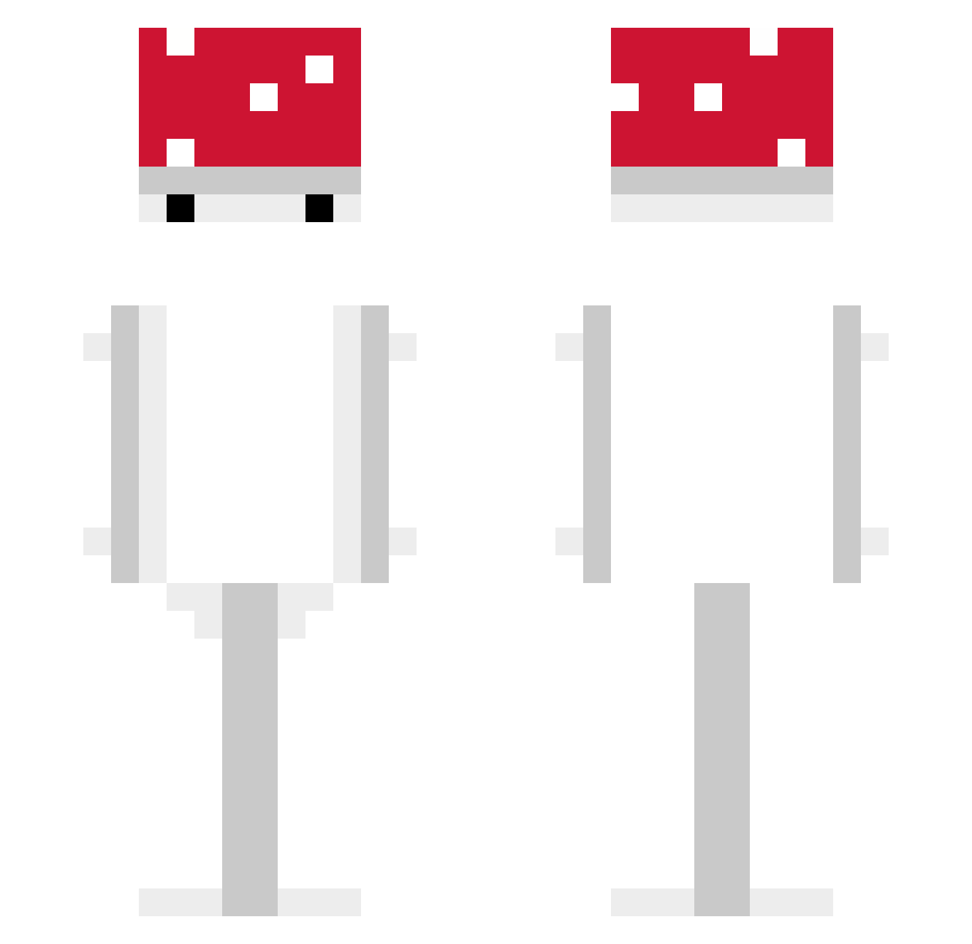 G0DD0G Minecraft skin, front and back view