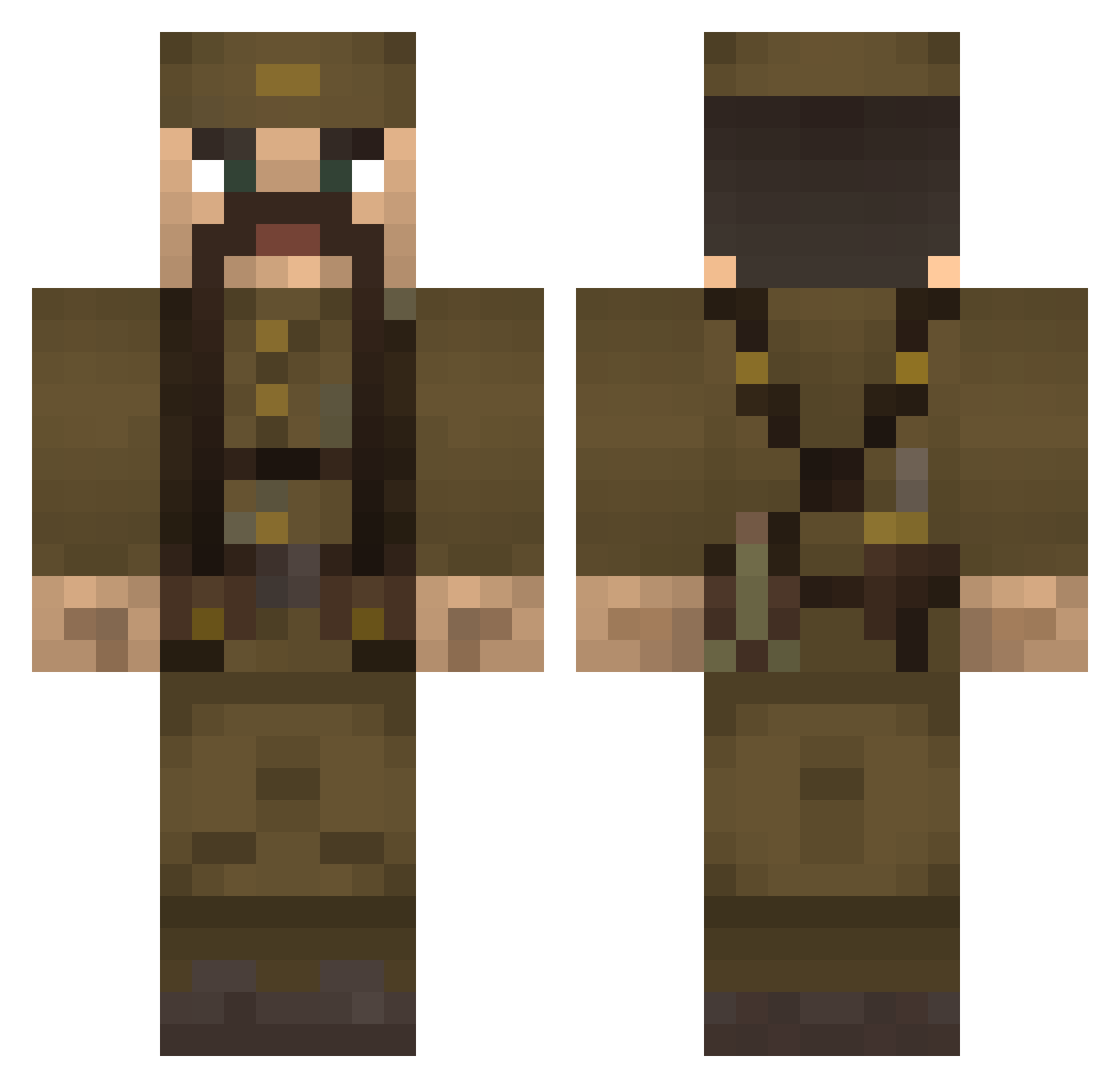 Tsipras_gaming69 Minecraft skin, front and back view
