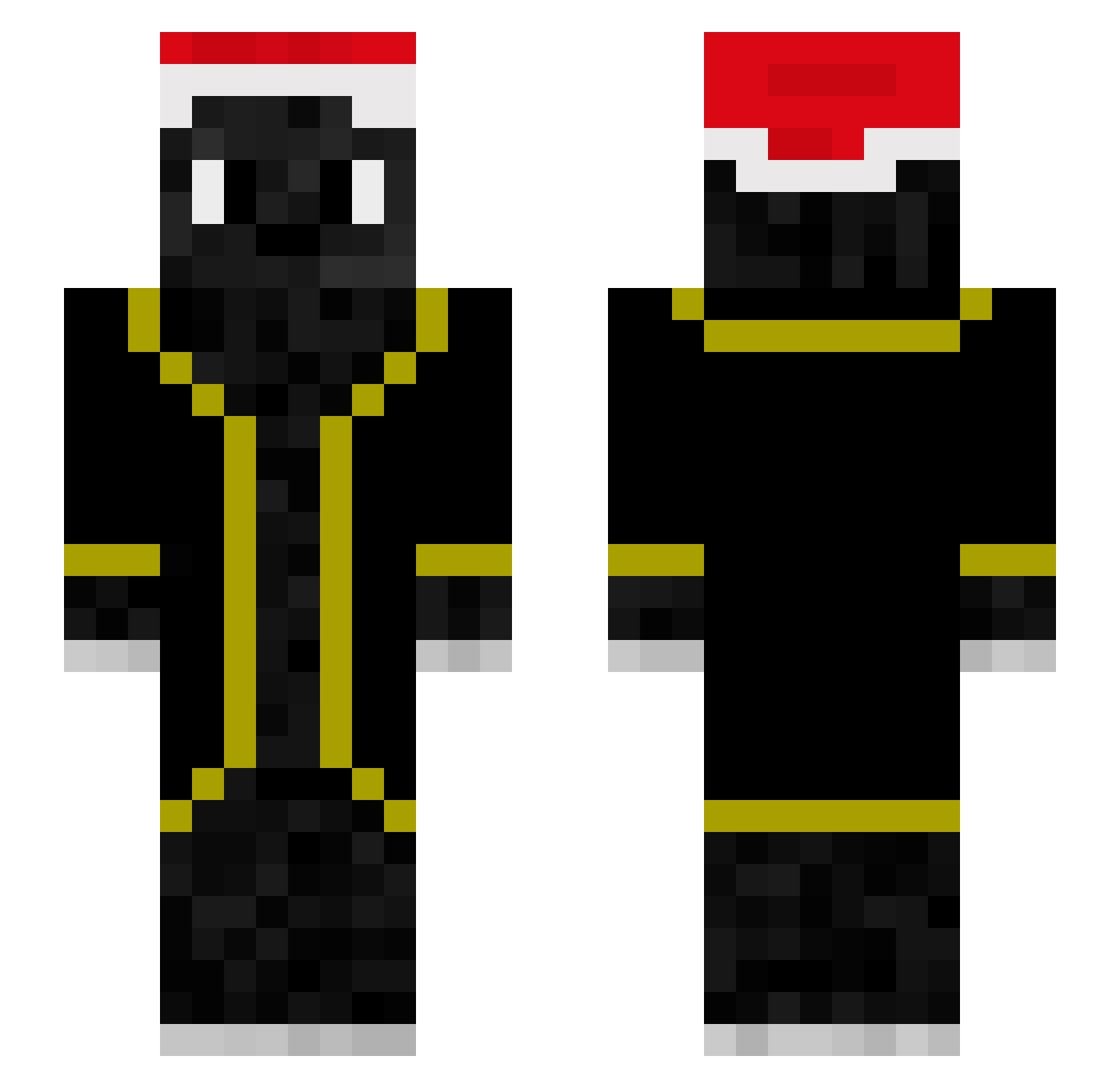 Wesiscool205 Minecraft skin, front and back view