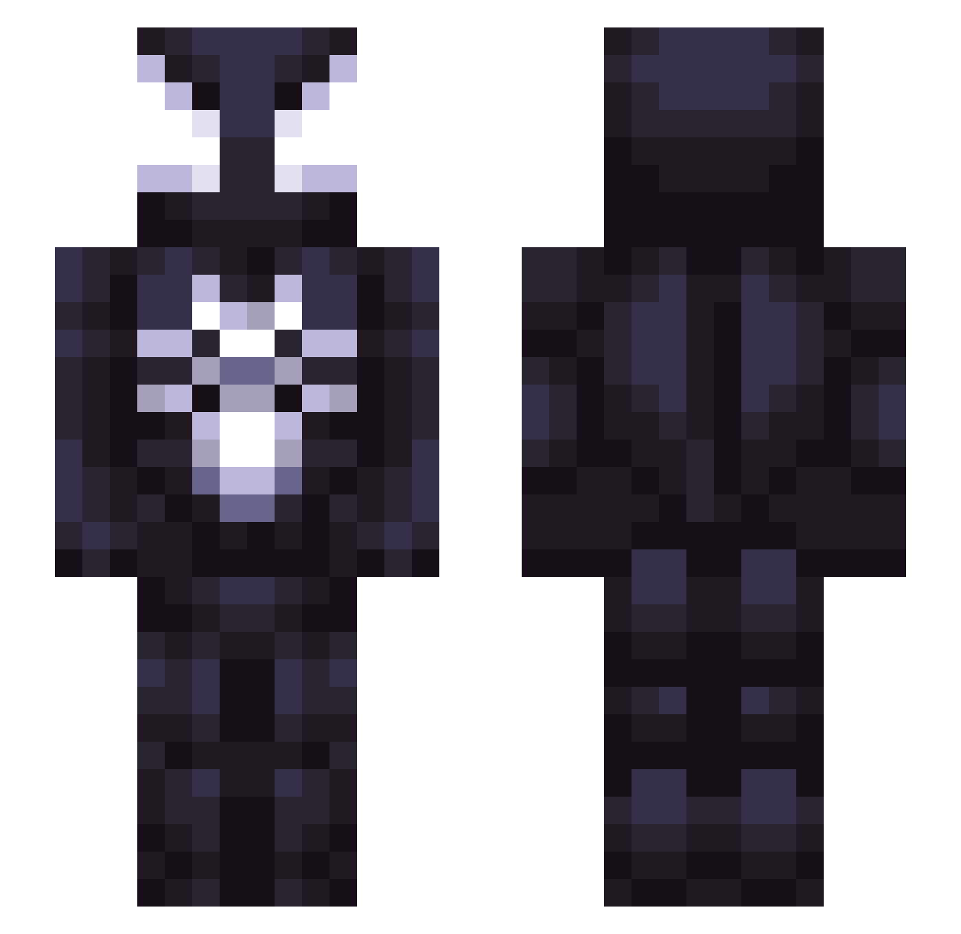 SCOTTYgetsFLOPPY Minecraft skin, front and back view