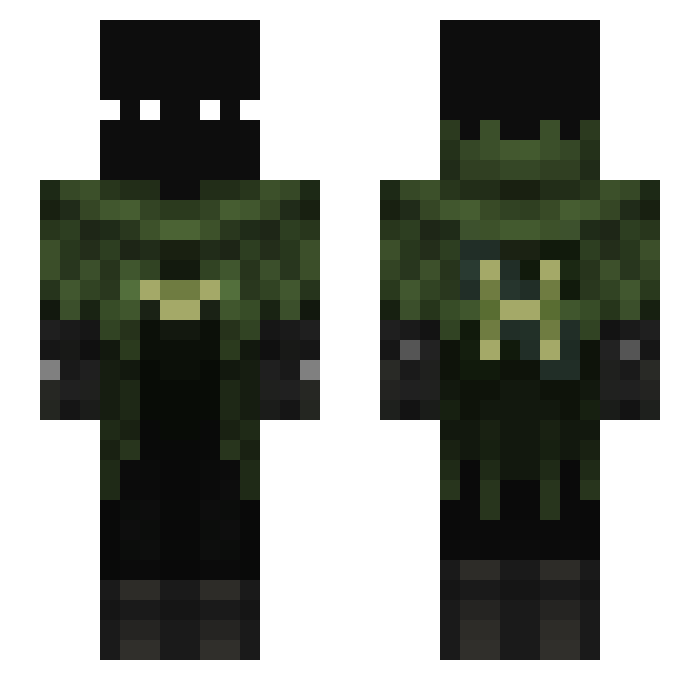 Privileges_ Minecraft skin, front and back view