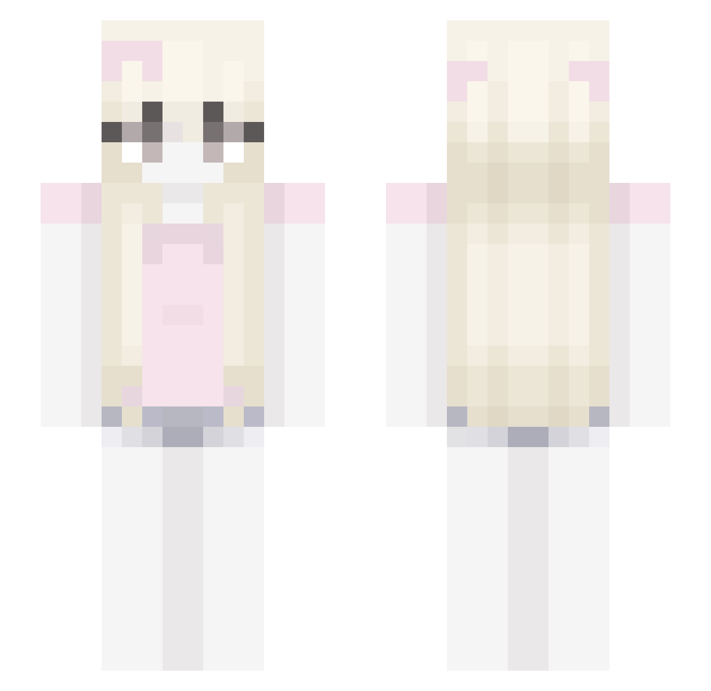 S4ap Minecraft skin, front and back view