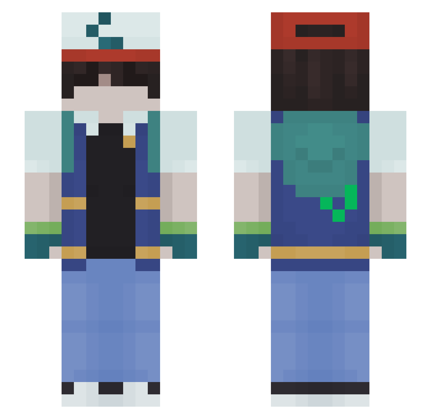 alanbsnn Minecraft skin, front and back view