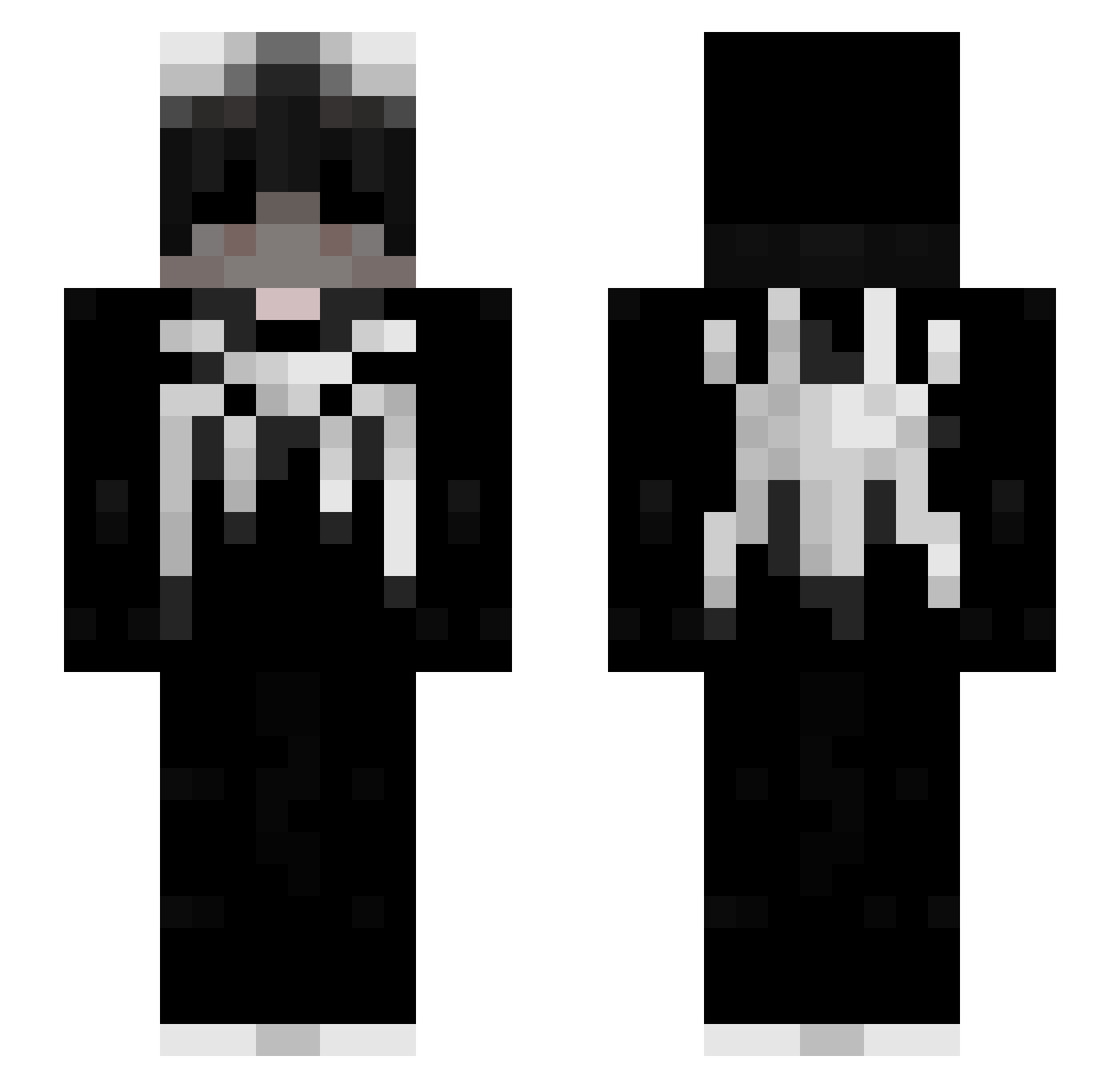 TheZetex Minecraft skin, front and back view