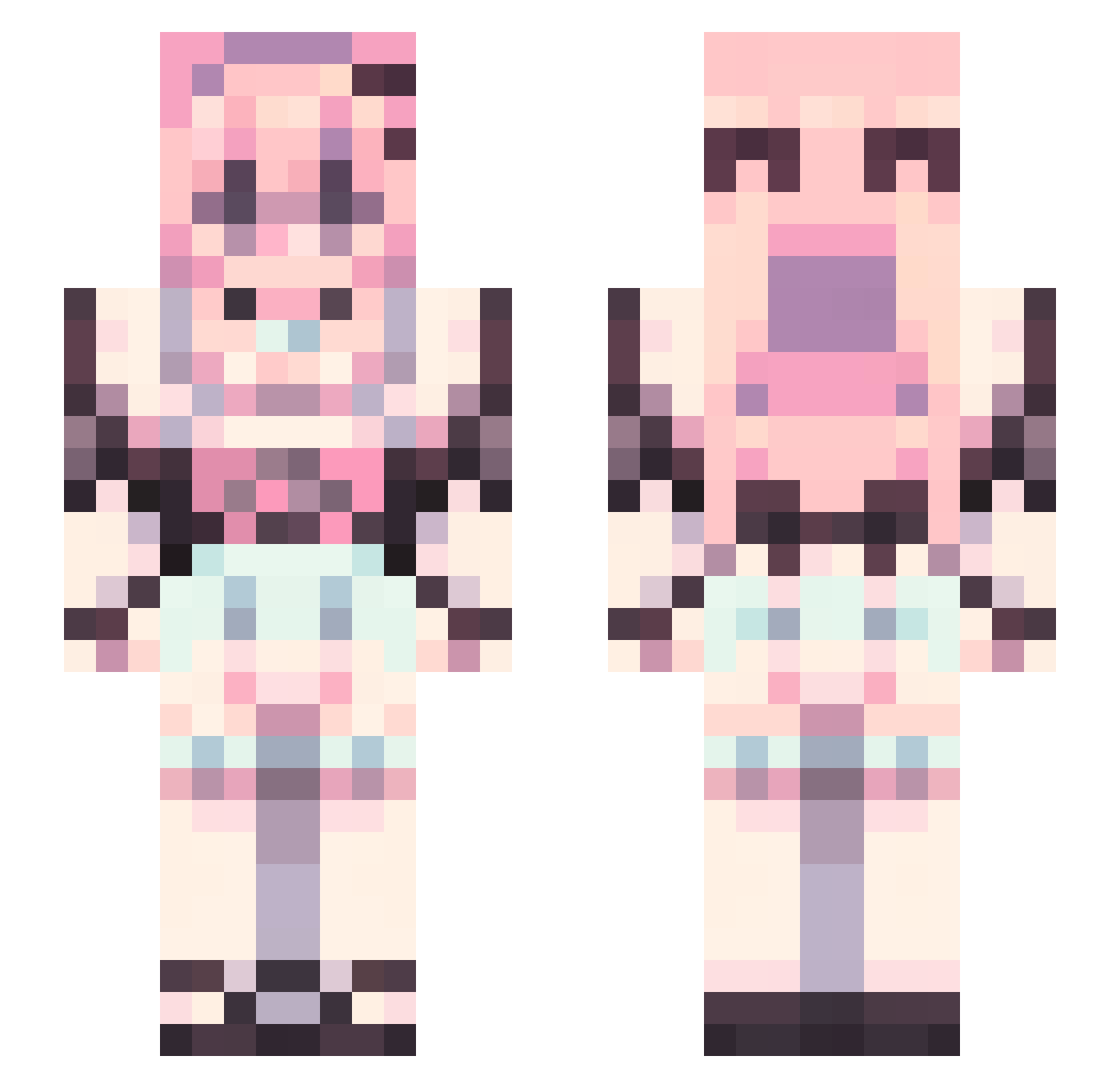 riolomon21 Minecraft skin, front and back view