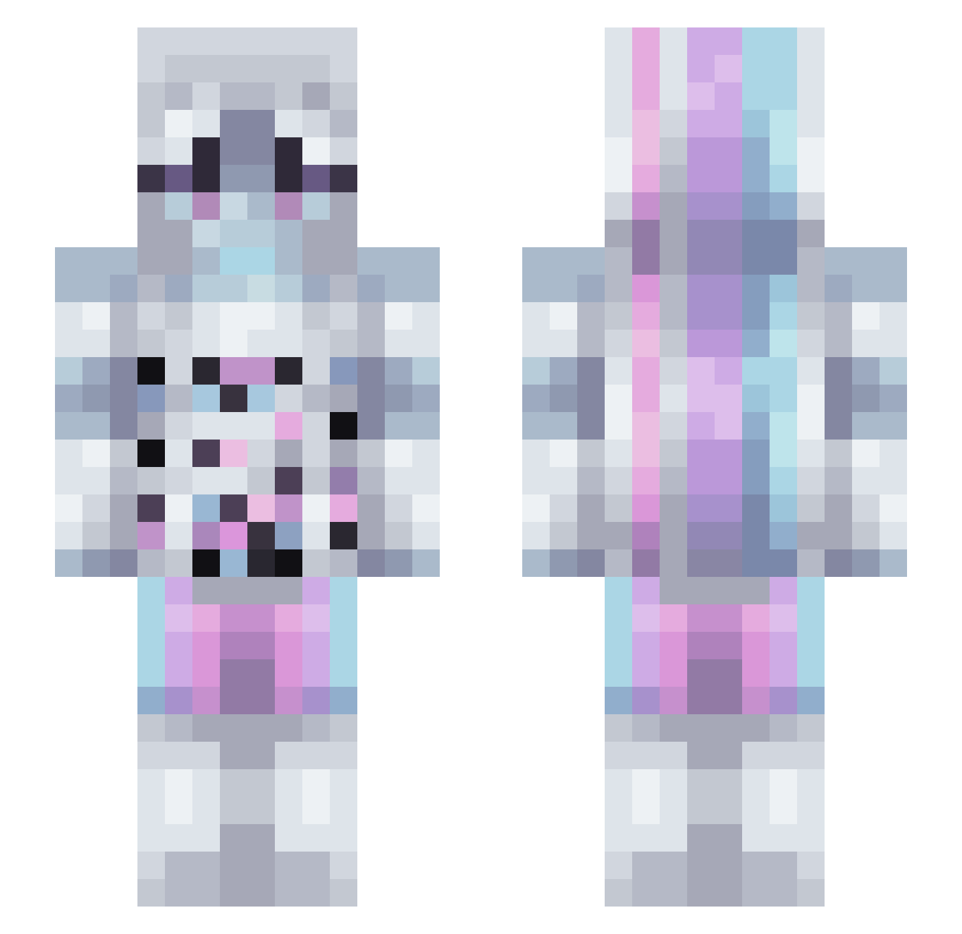 TheLilith_ Minecraft skin, front and back view