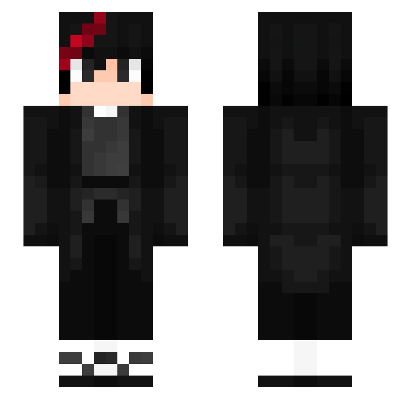TheNevi Minecraft skin, front and back view