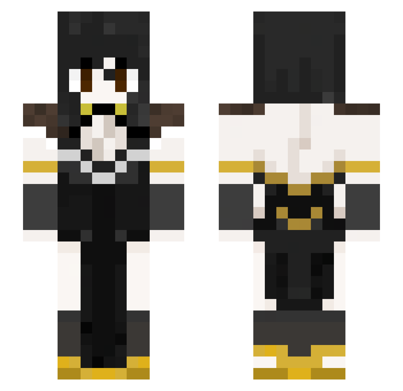 UnSimpleAlebrije Minecraft skin, front and back view
