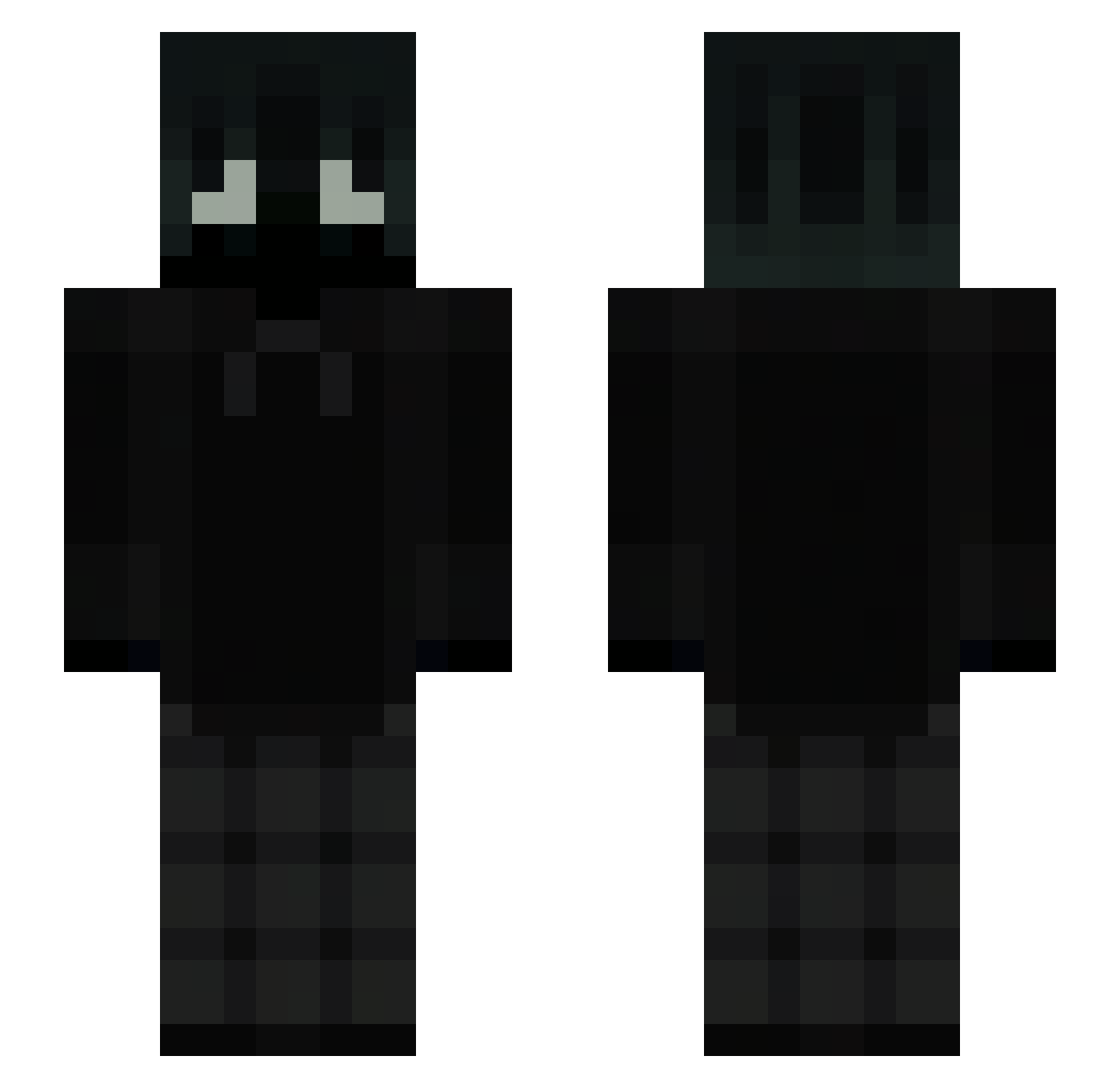 Forestwanted Minecraft skin, front and back view