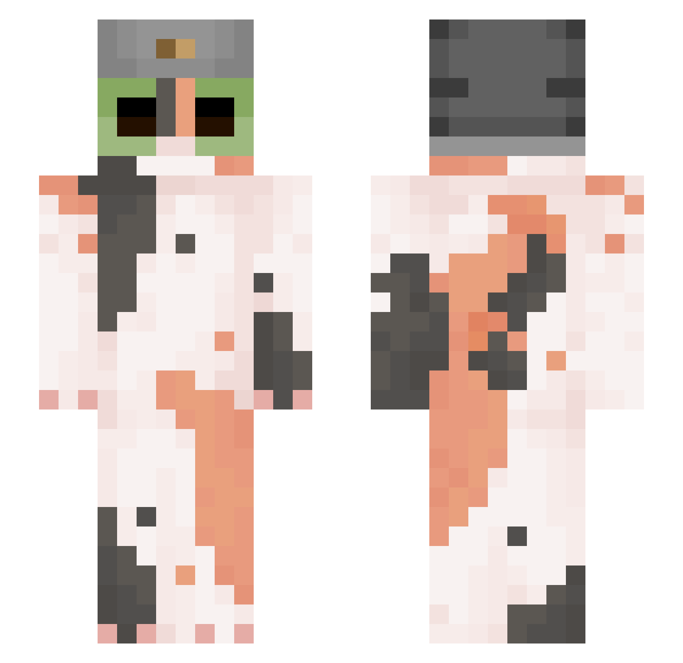 Li3mon Minecraft skin, front and back view