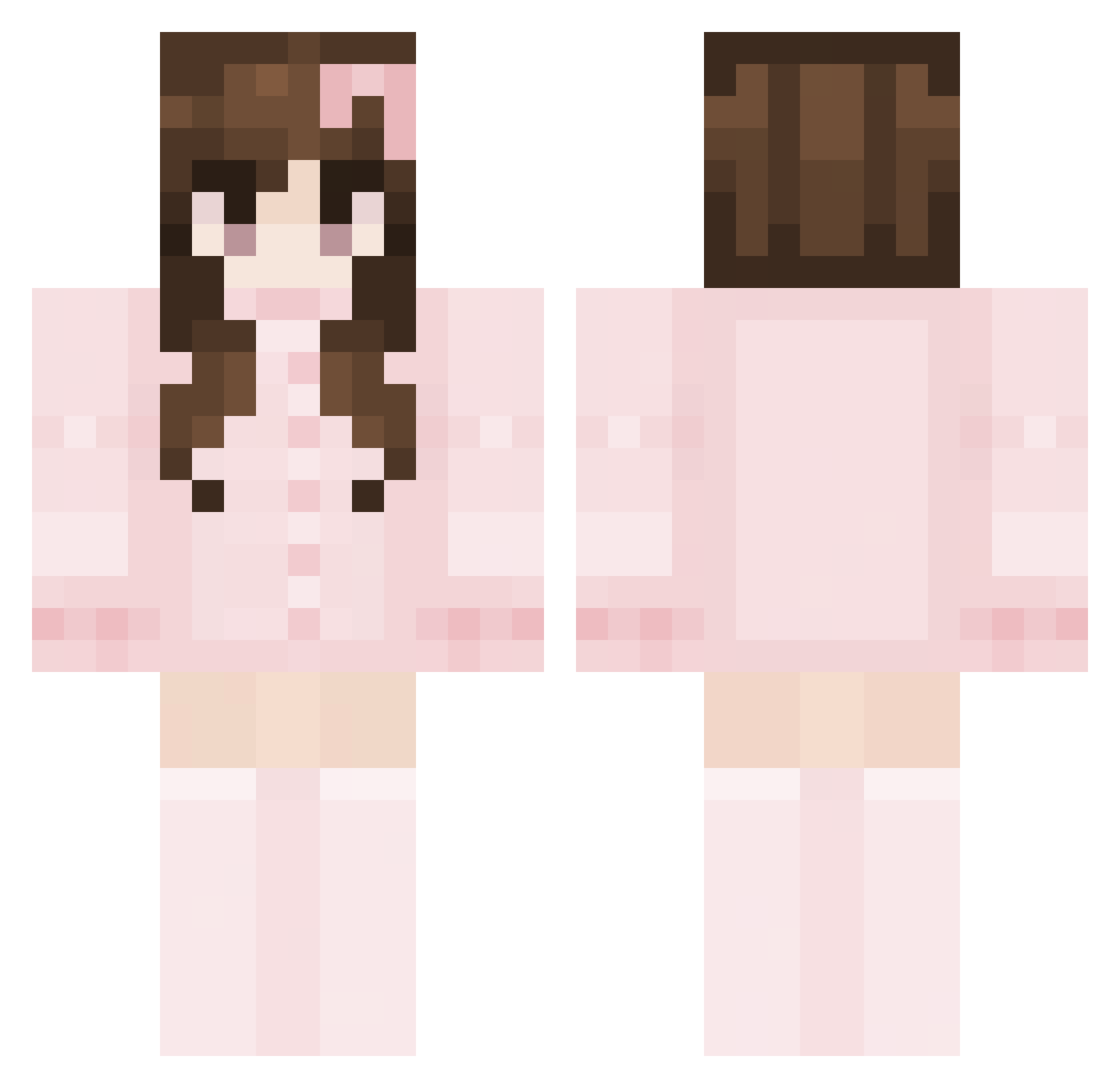 3miy Minecraft skin, front and back view