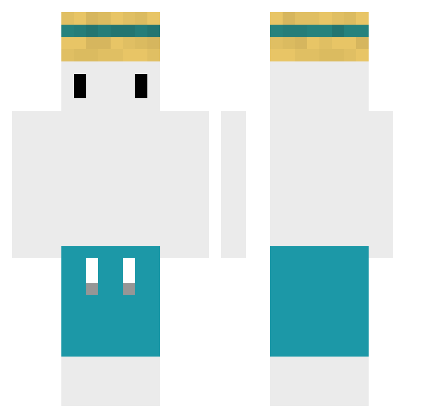 _dada_66 Minecraft skin, front and back view