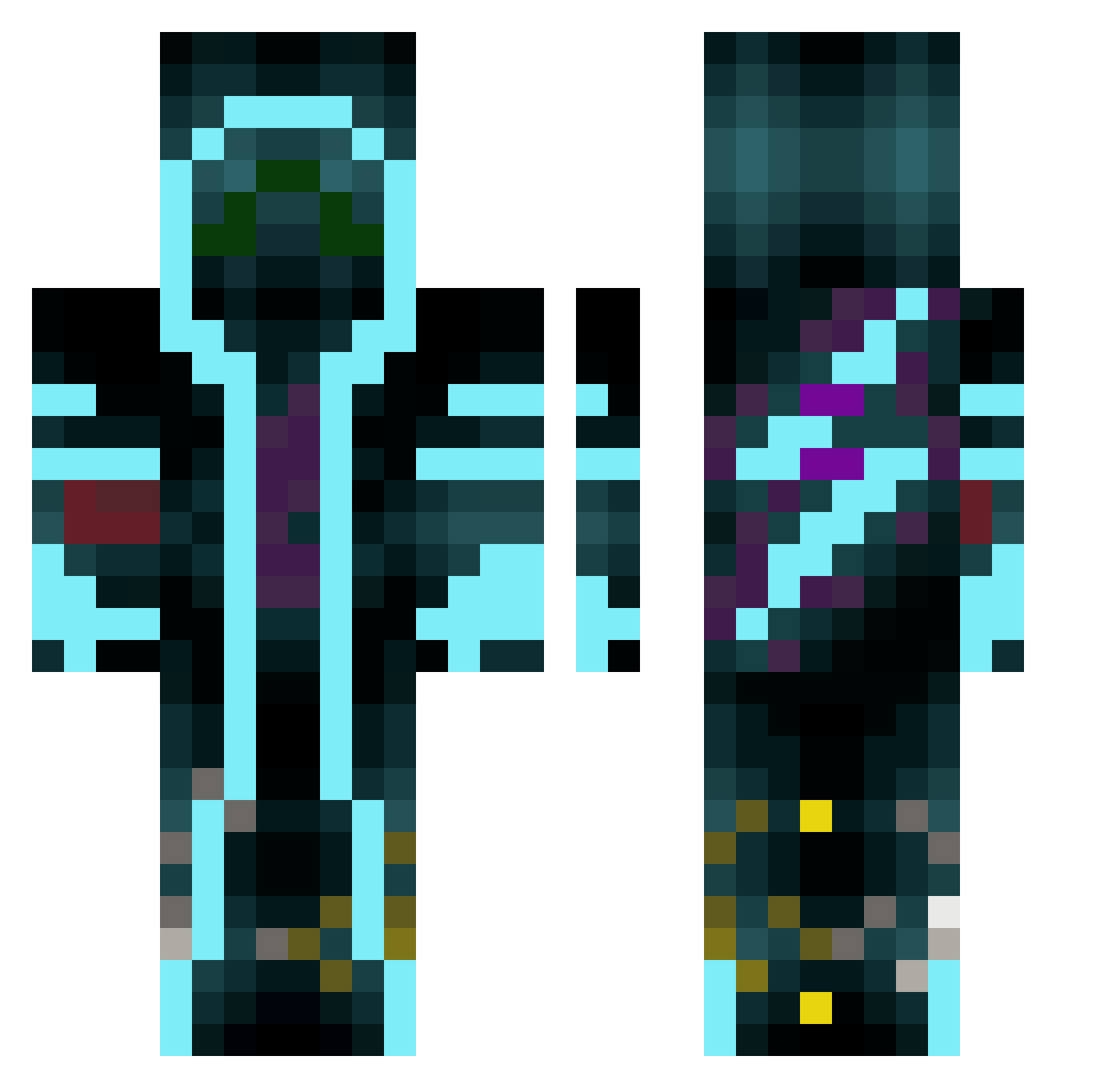 Trojan_On_Ice Minecraft skin, front and back view