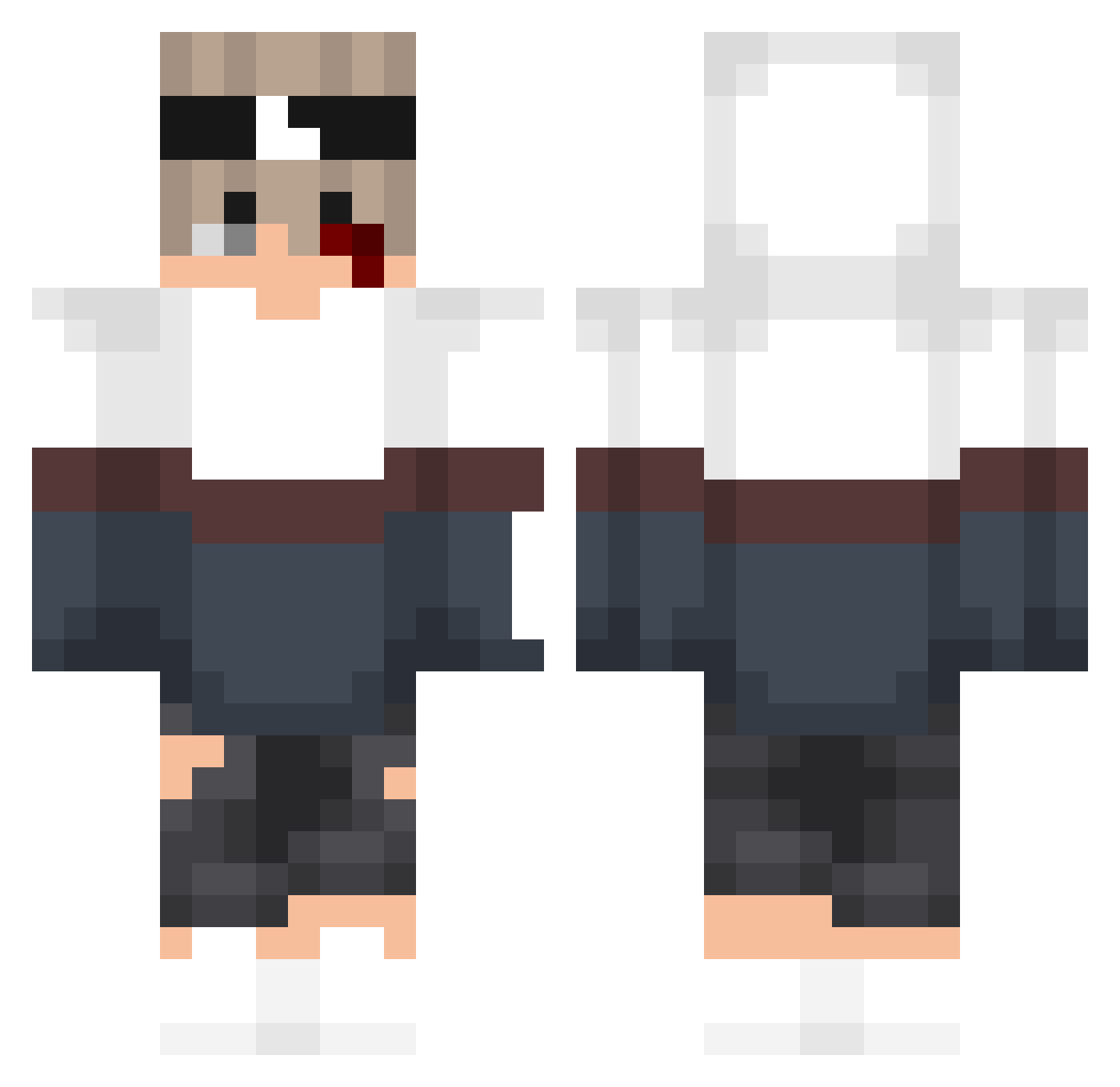 by_introx Minecraft skin, front and back view
