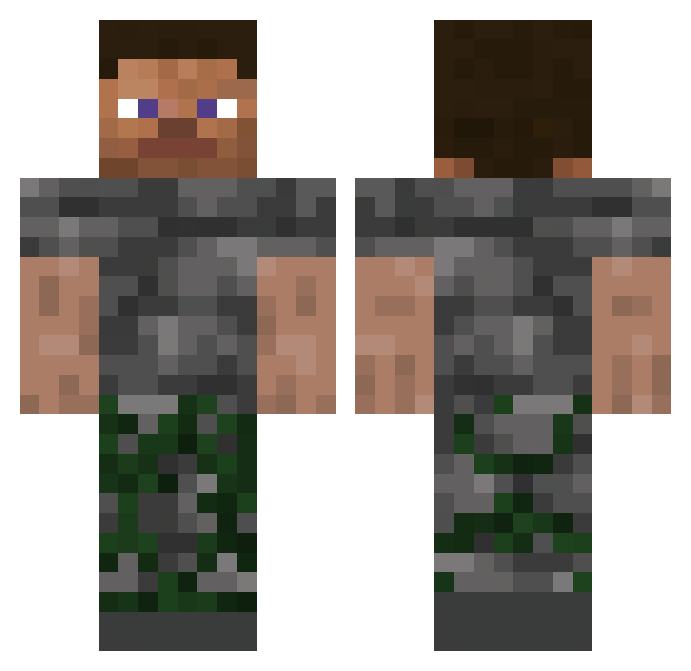 kingnothing__ Minecraft skin, front and back view