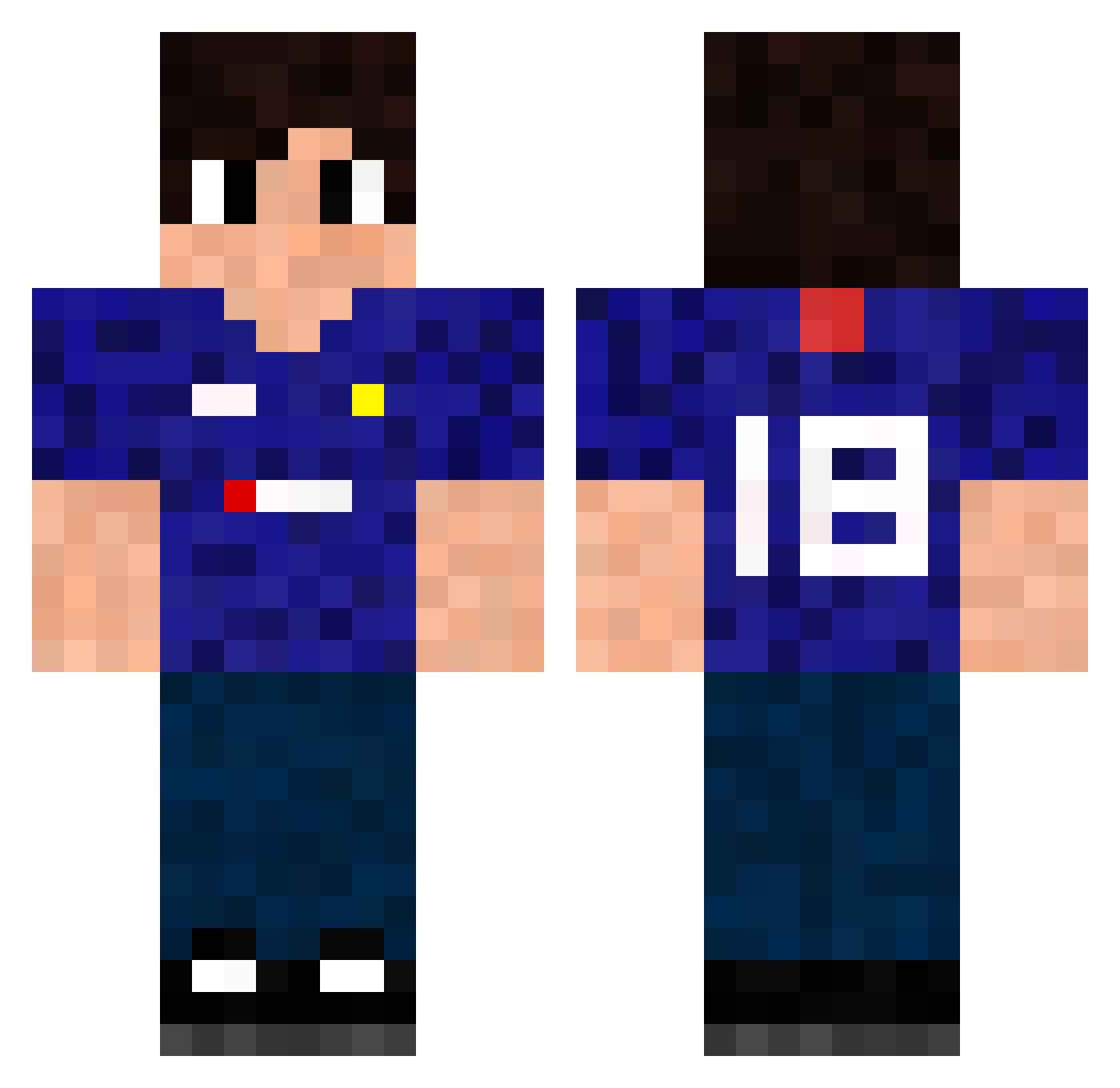 _Manow_ Minecraft skin, front and back view