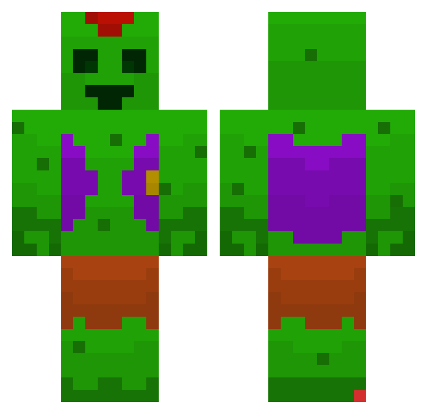 adrian_upos Minecraft skin, front and back view
