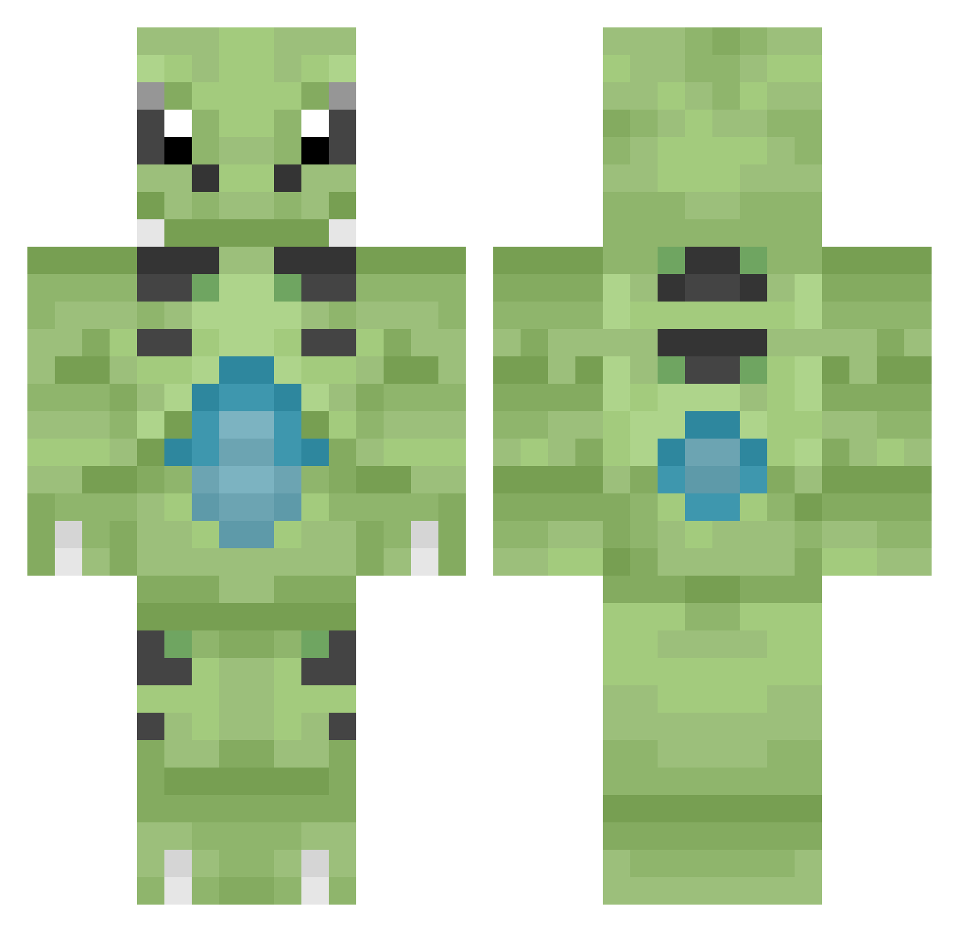 Tyrek__ Minecraft skin, front and back view