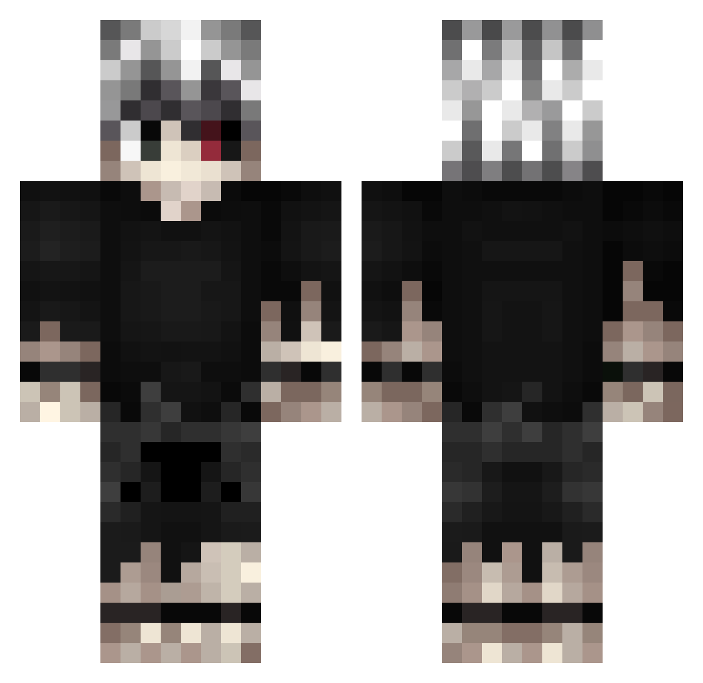 PX_Zelioze Minecraft skin, front and back view