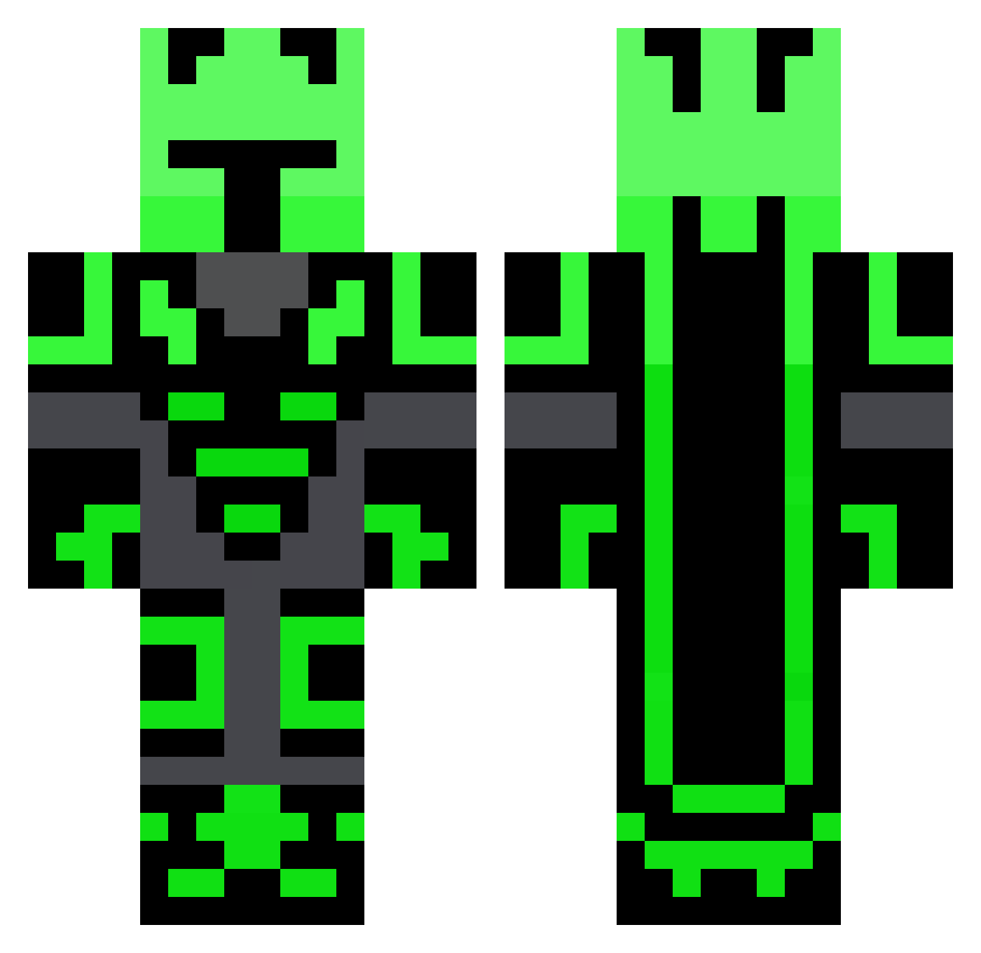 topomeiser Minecraft skin, front and back view