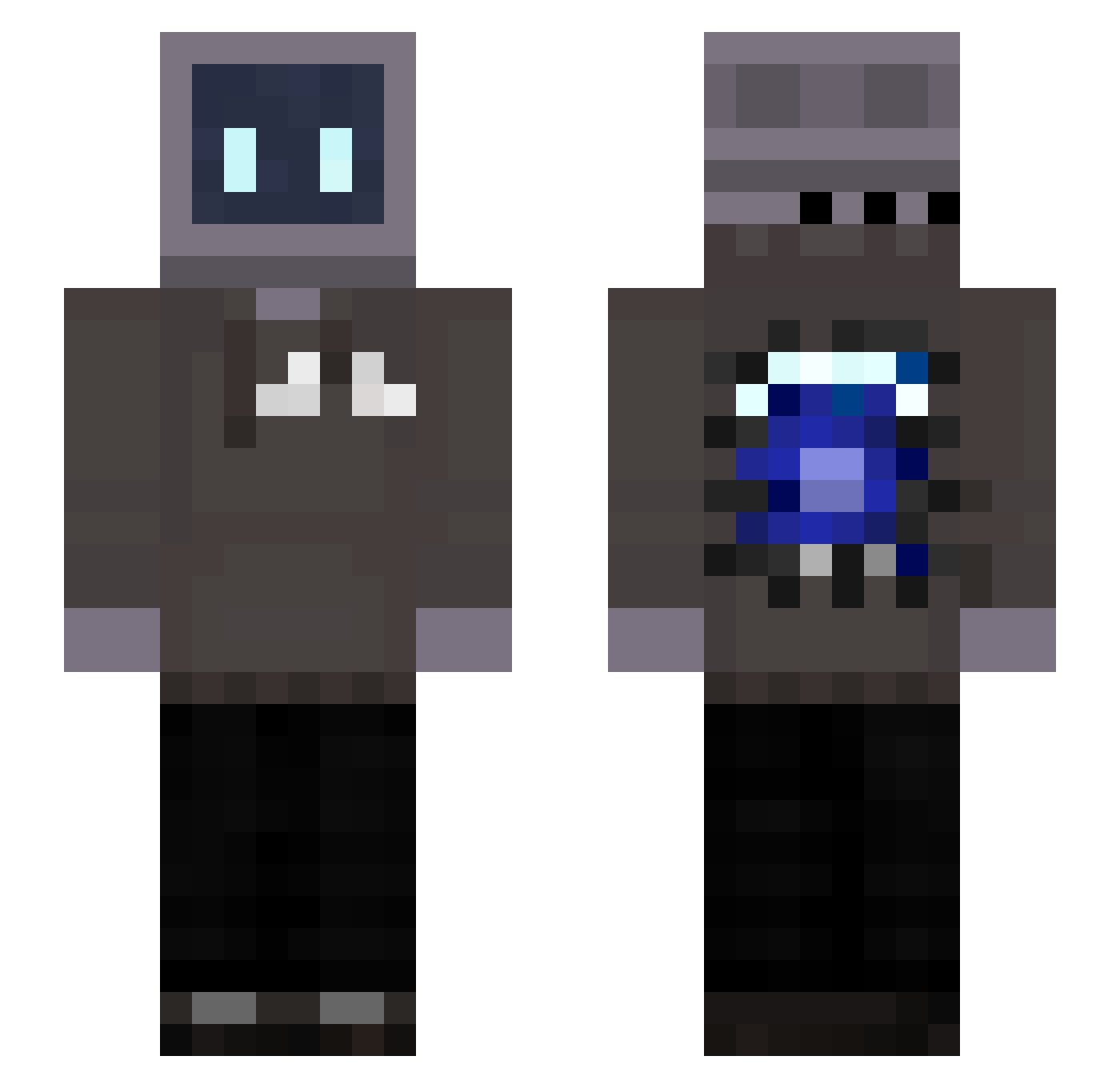 Mr__Lettuce Minecraft skin, front and back view