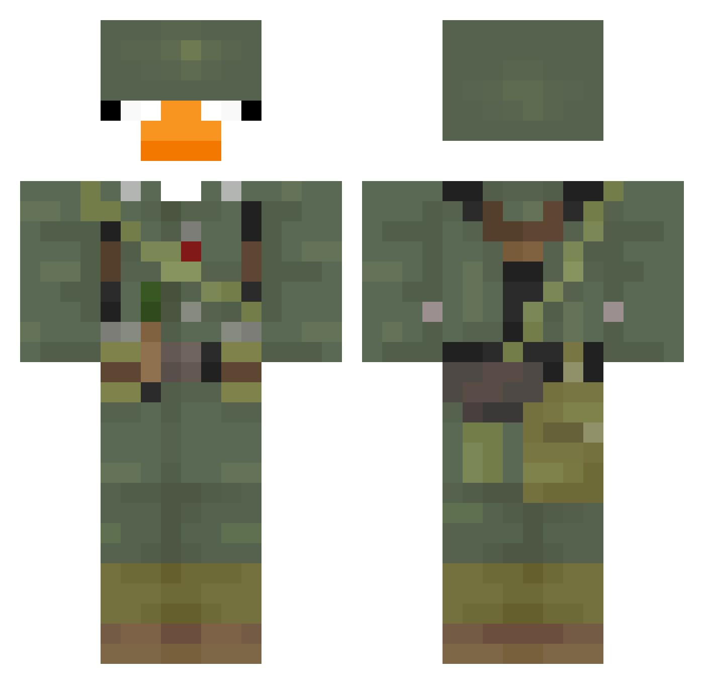 TAYUYAz Minecraft skin, front and back view