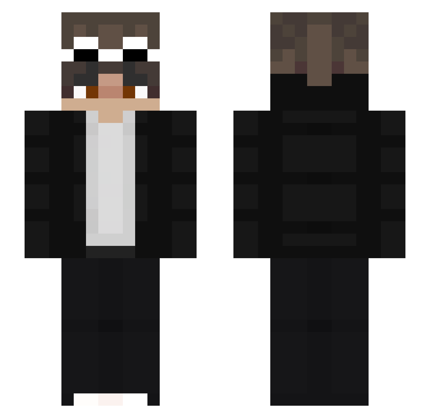 _Baysil Minecraft skin, front and back view