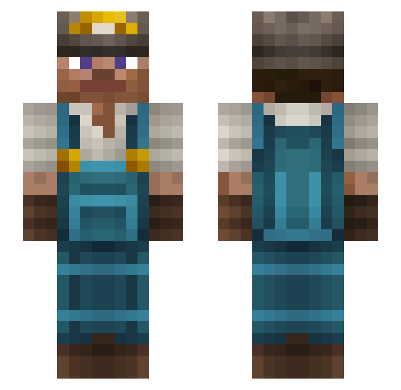 KimJamsik Minecraft skin, front and back view