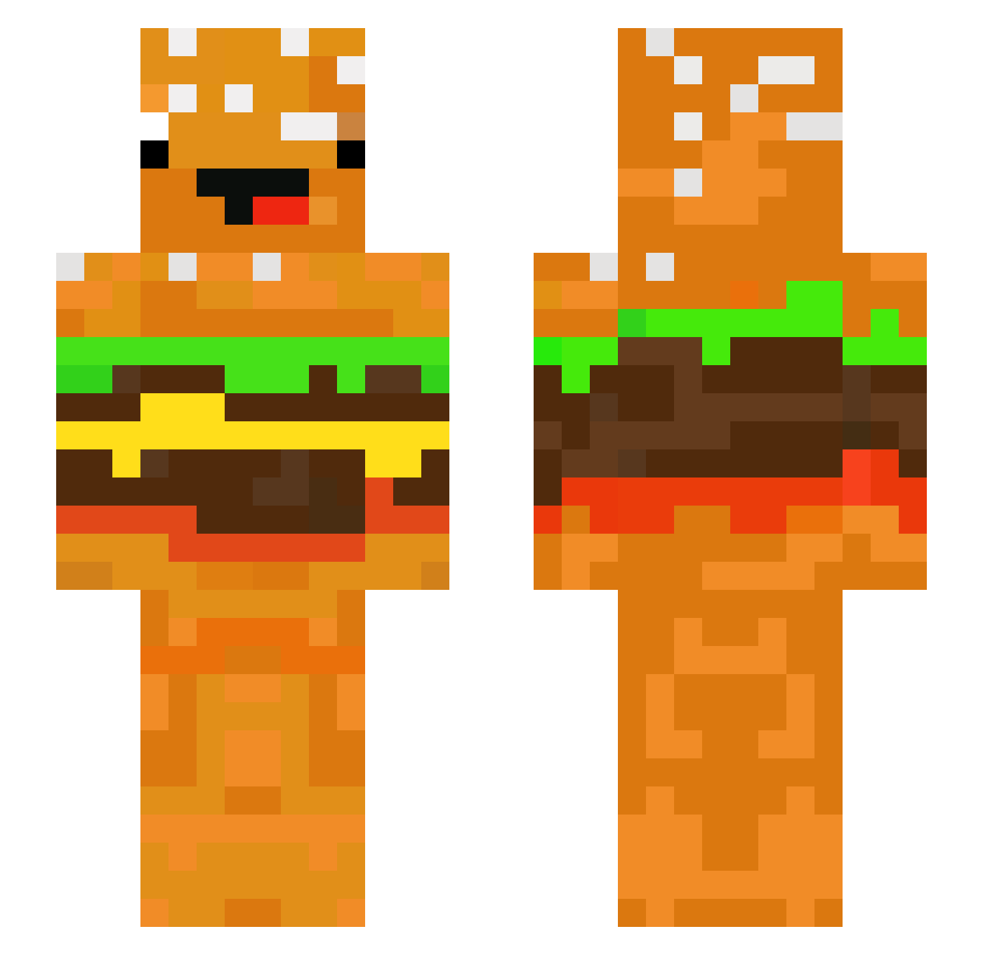 Daniel_Gaming6 Minecraft skin, front and back view