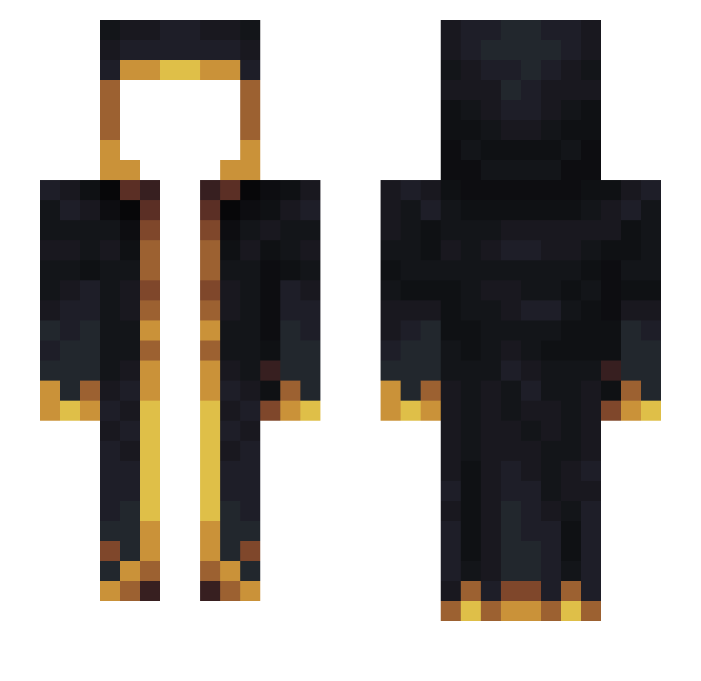 SirPrize_ Minecraft skin, front and back view