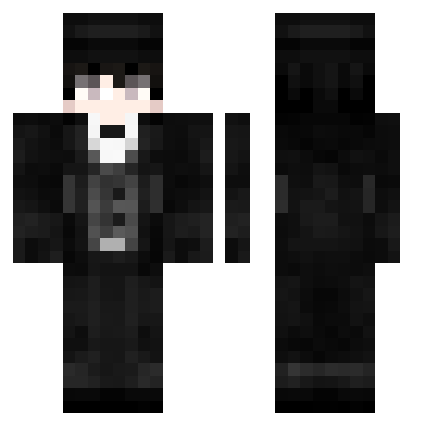 Tabiton Minecraft skin, front and back view