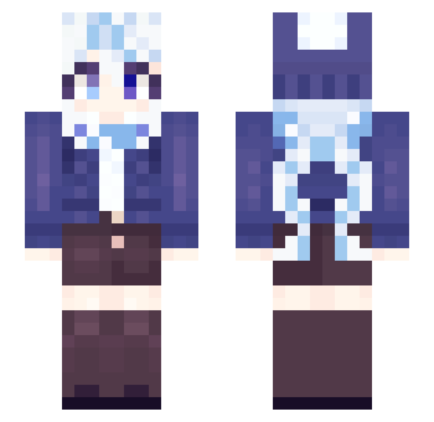 N0V3mb3R_11 Minecraft skin, front and back view