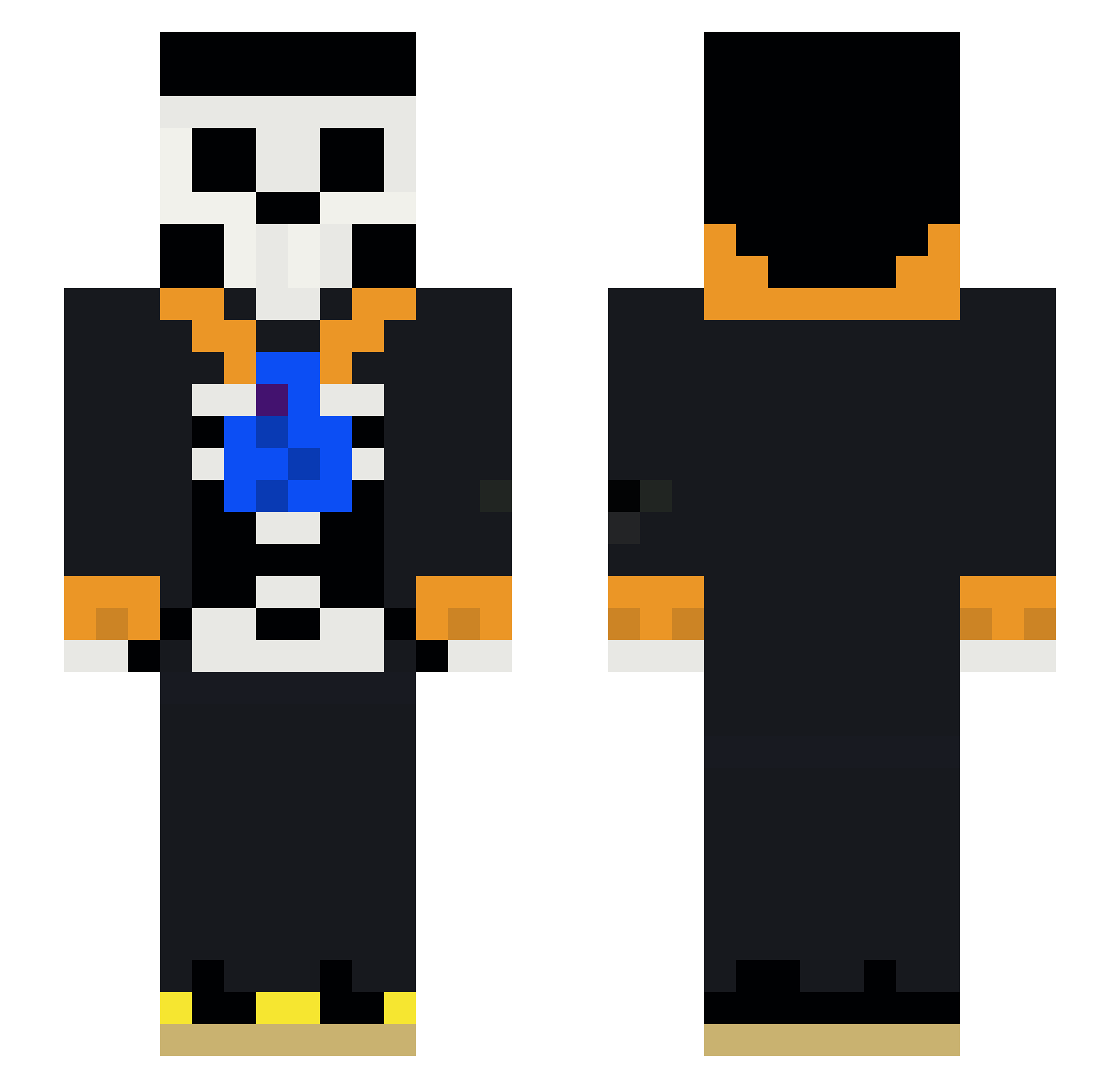 ProSzn15 Minecraft skin, front and back view