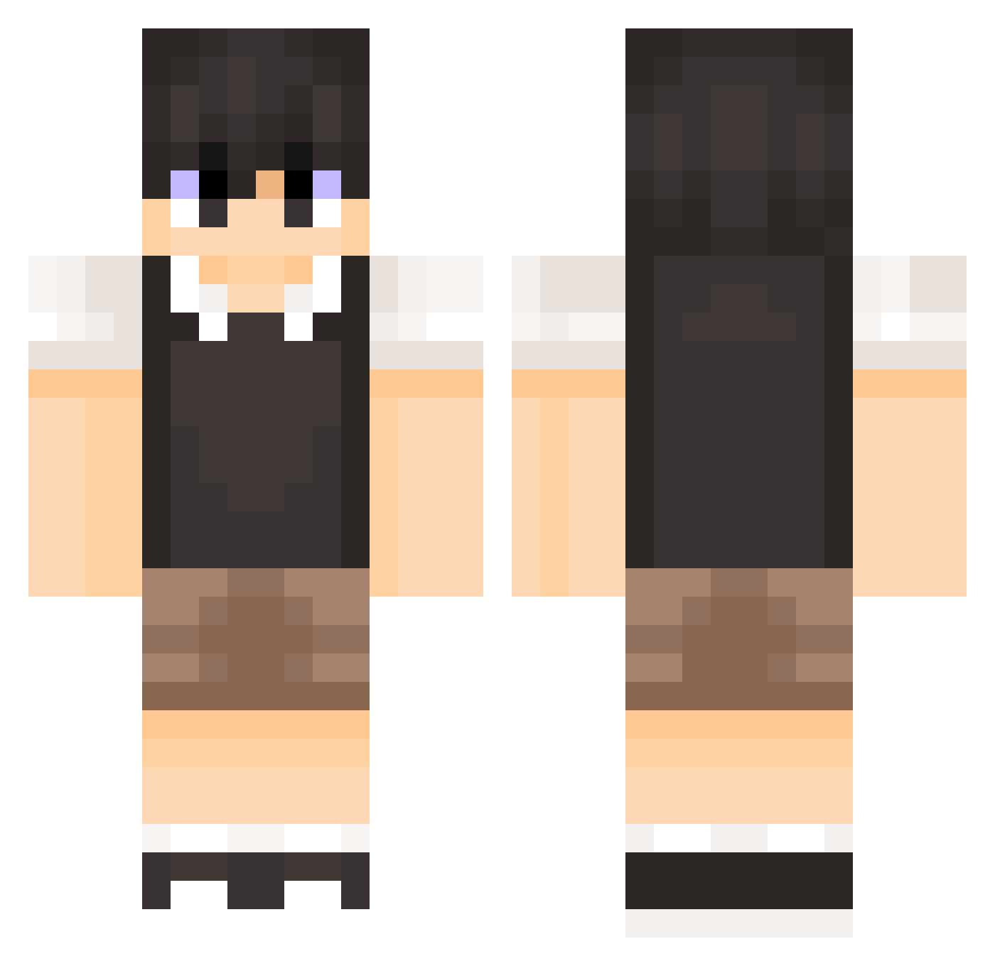 Hungl1711 Minecraft skin, front and back view