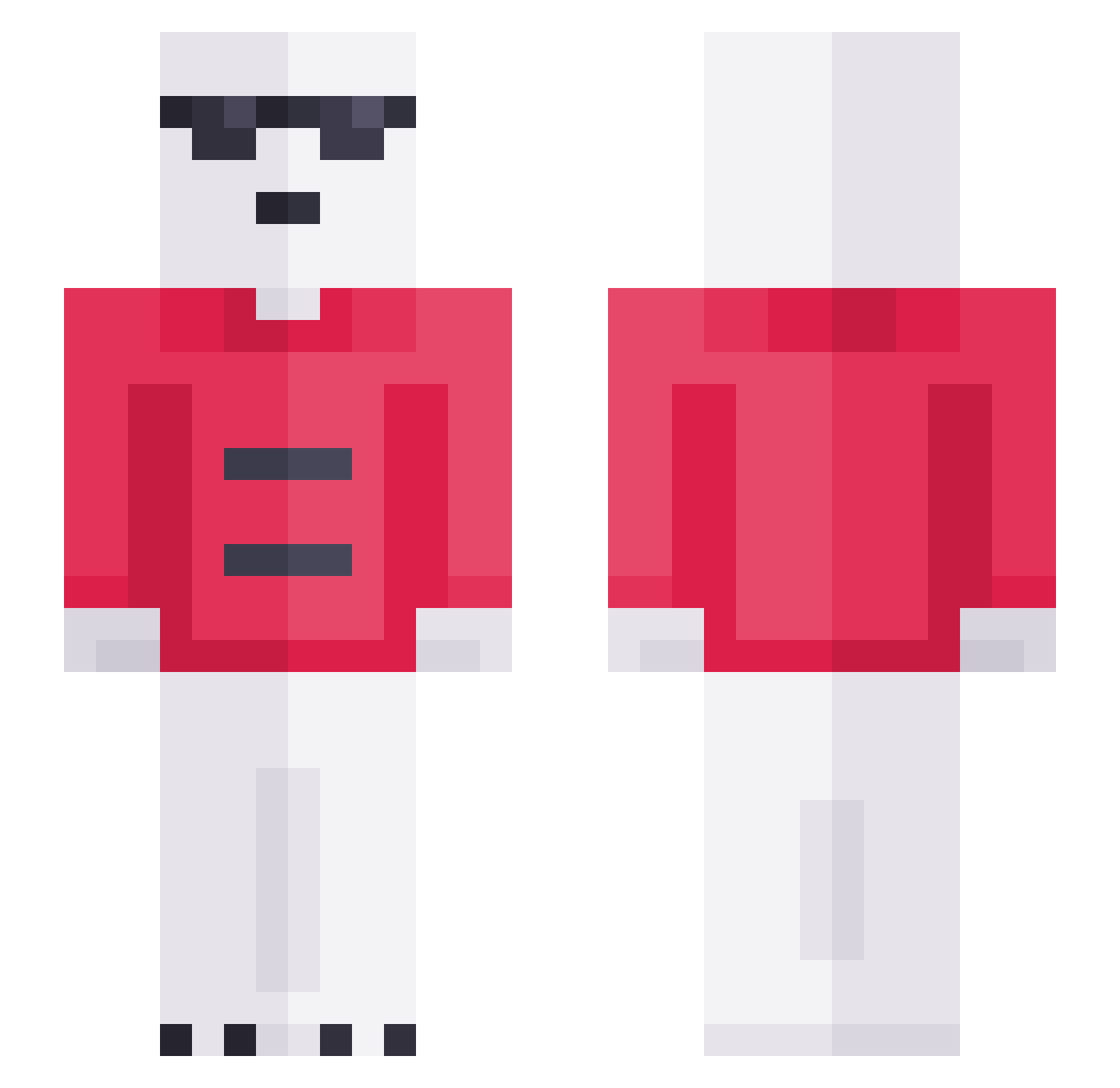samuelpercy Minecraft skin, front and back view