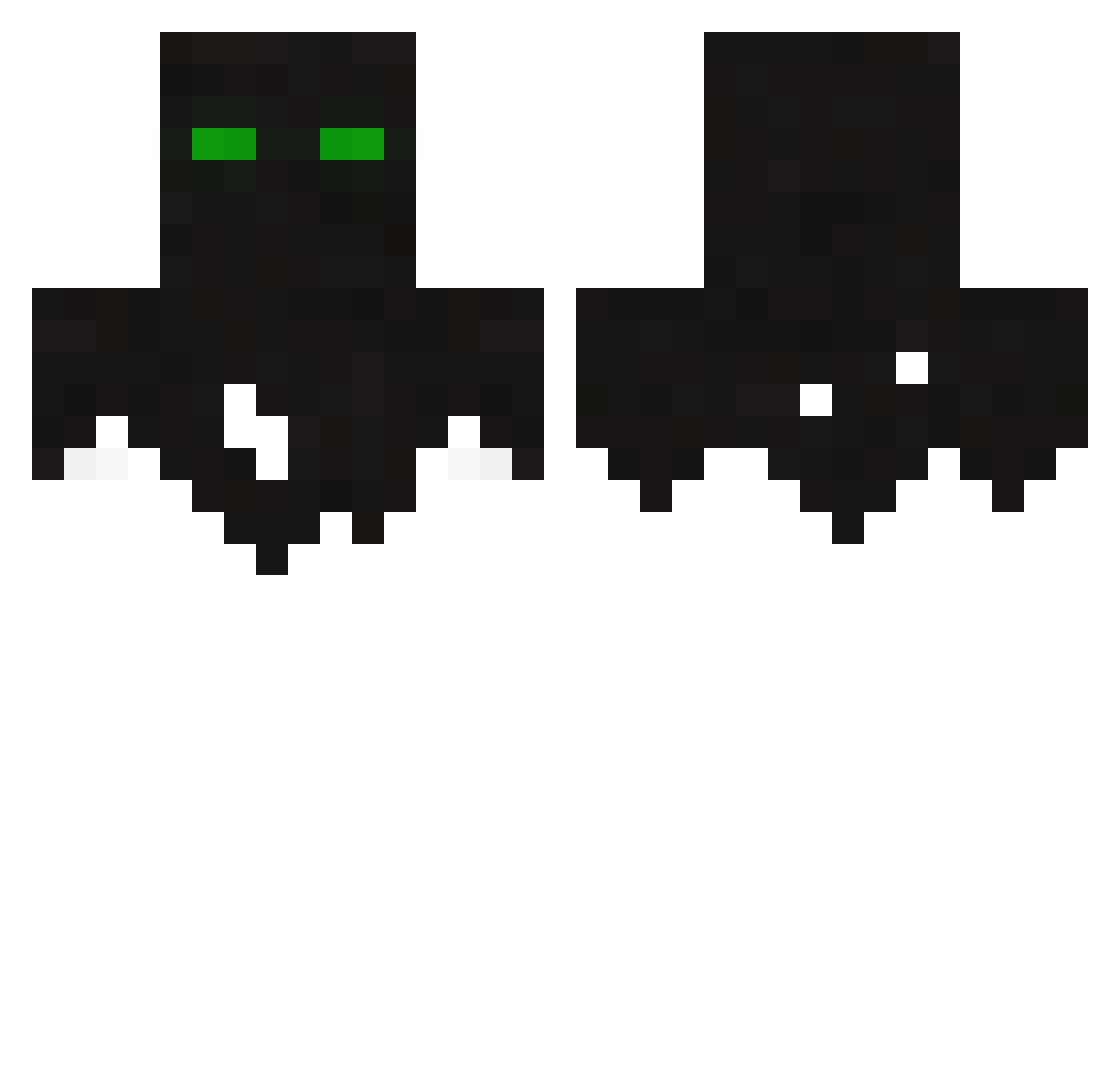 7Nickname Minecraft skin, front and back view