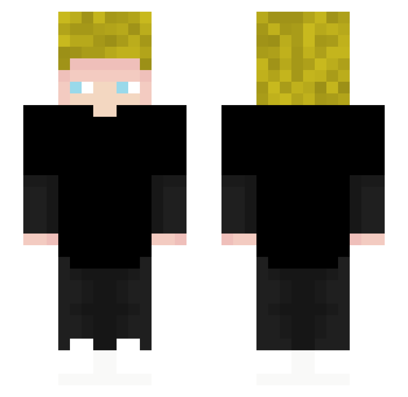 Wichtziger Minecraft skin, front and back view