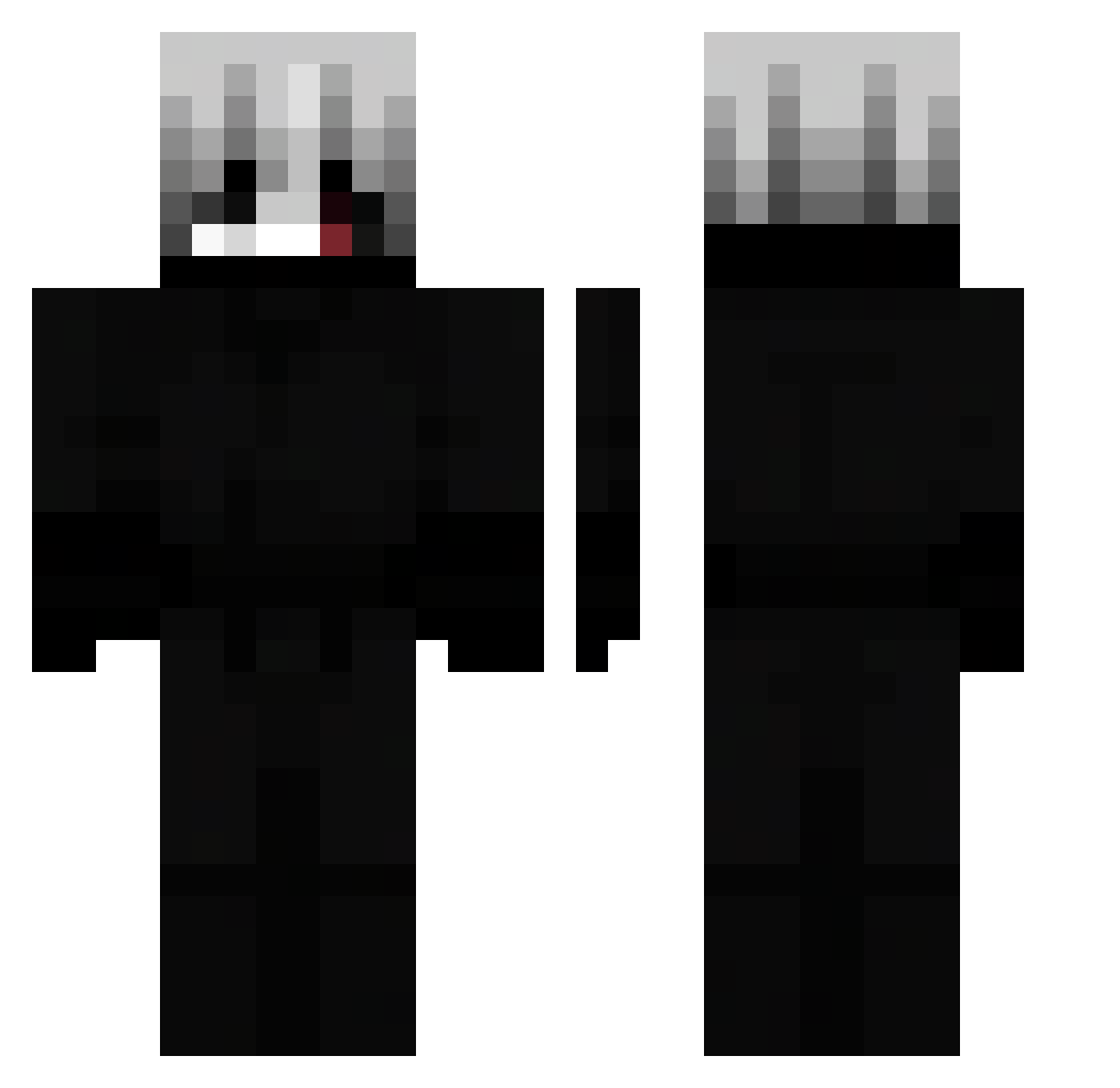 Shadow_KING_0 Minecraft skin, front and back view