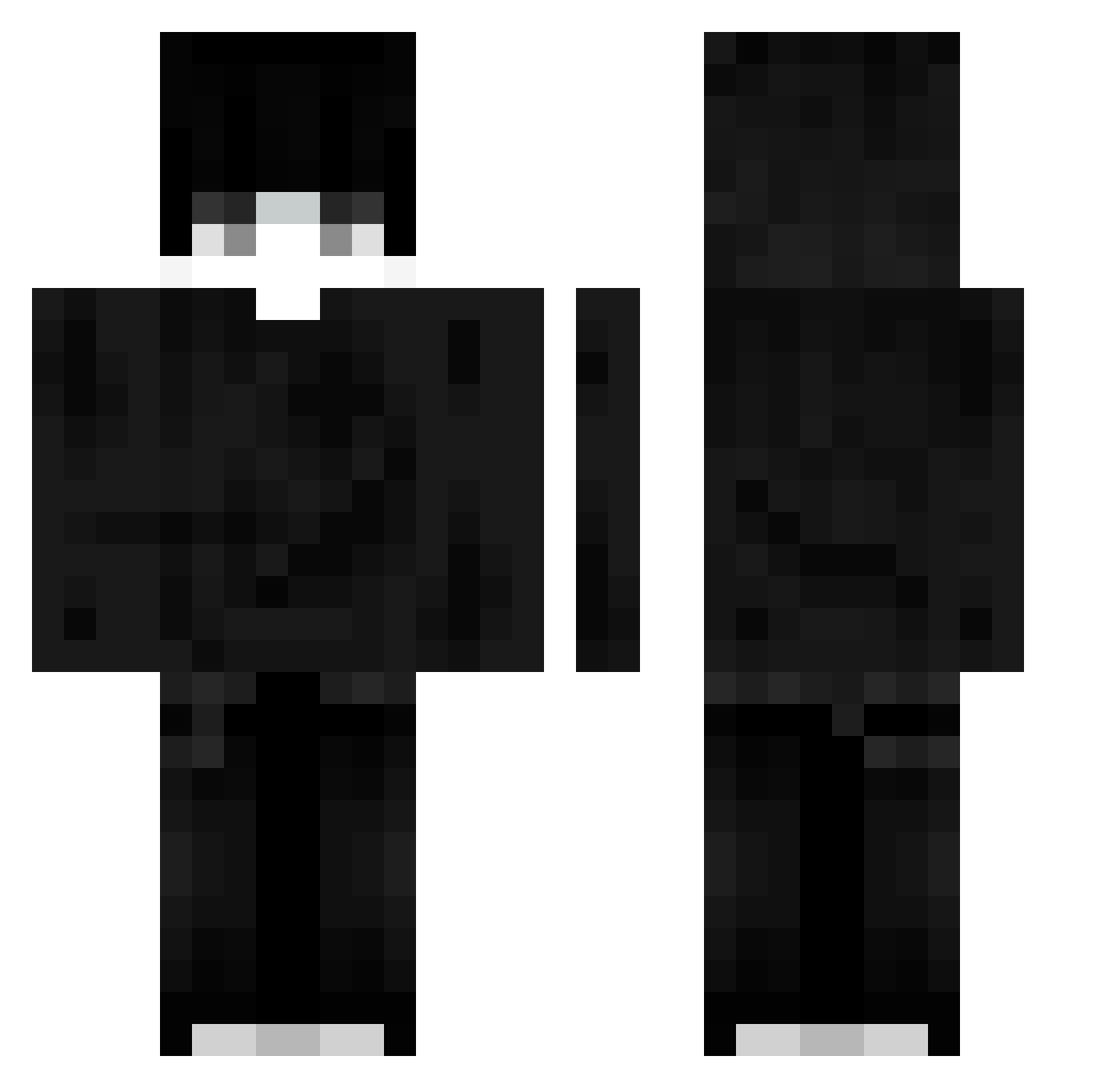 TikTokEkipka61 Minecraft skin, front and back view