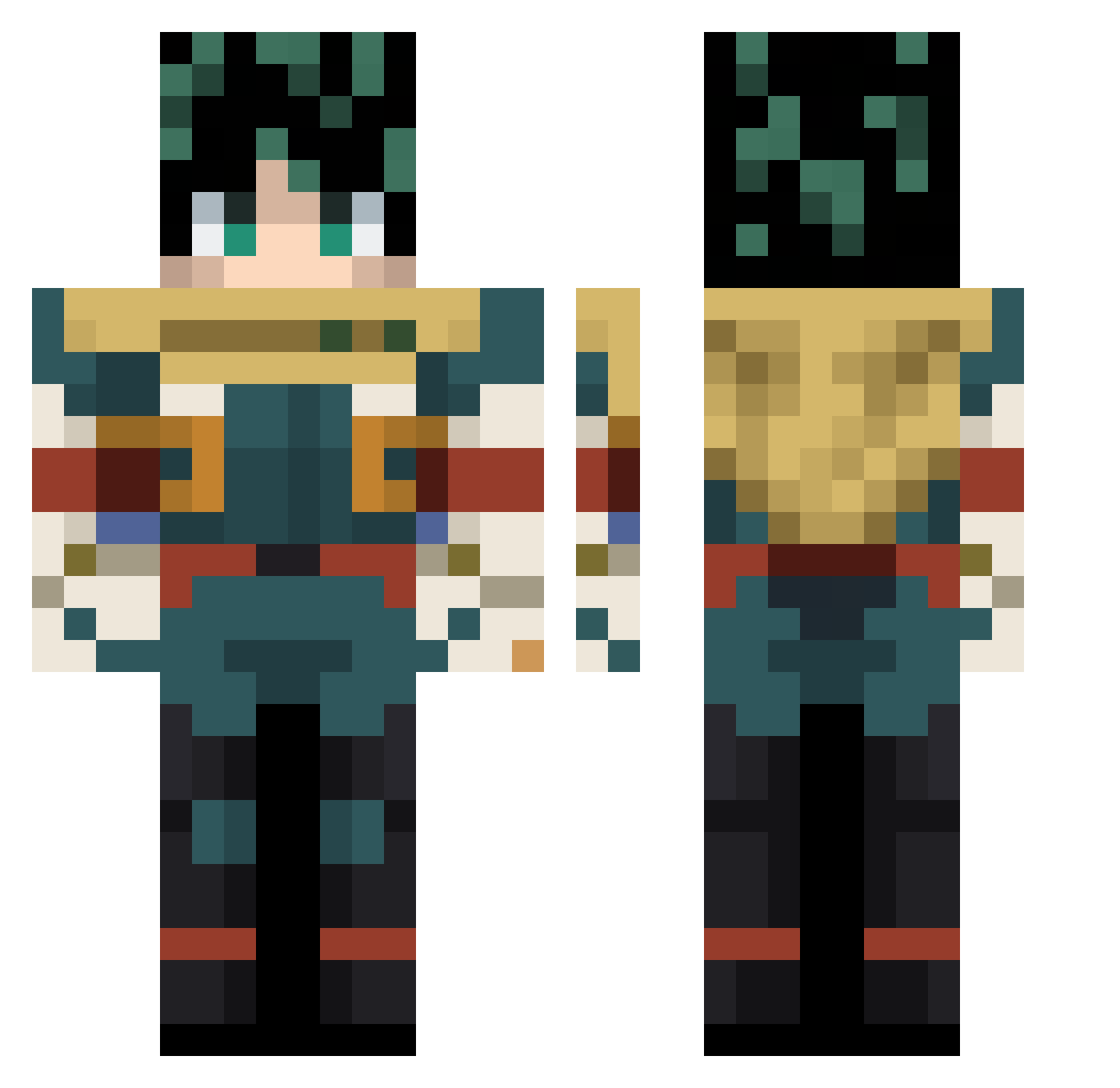 mogged_xhHRE Minecraft skin, front and back view