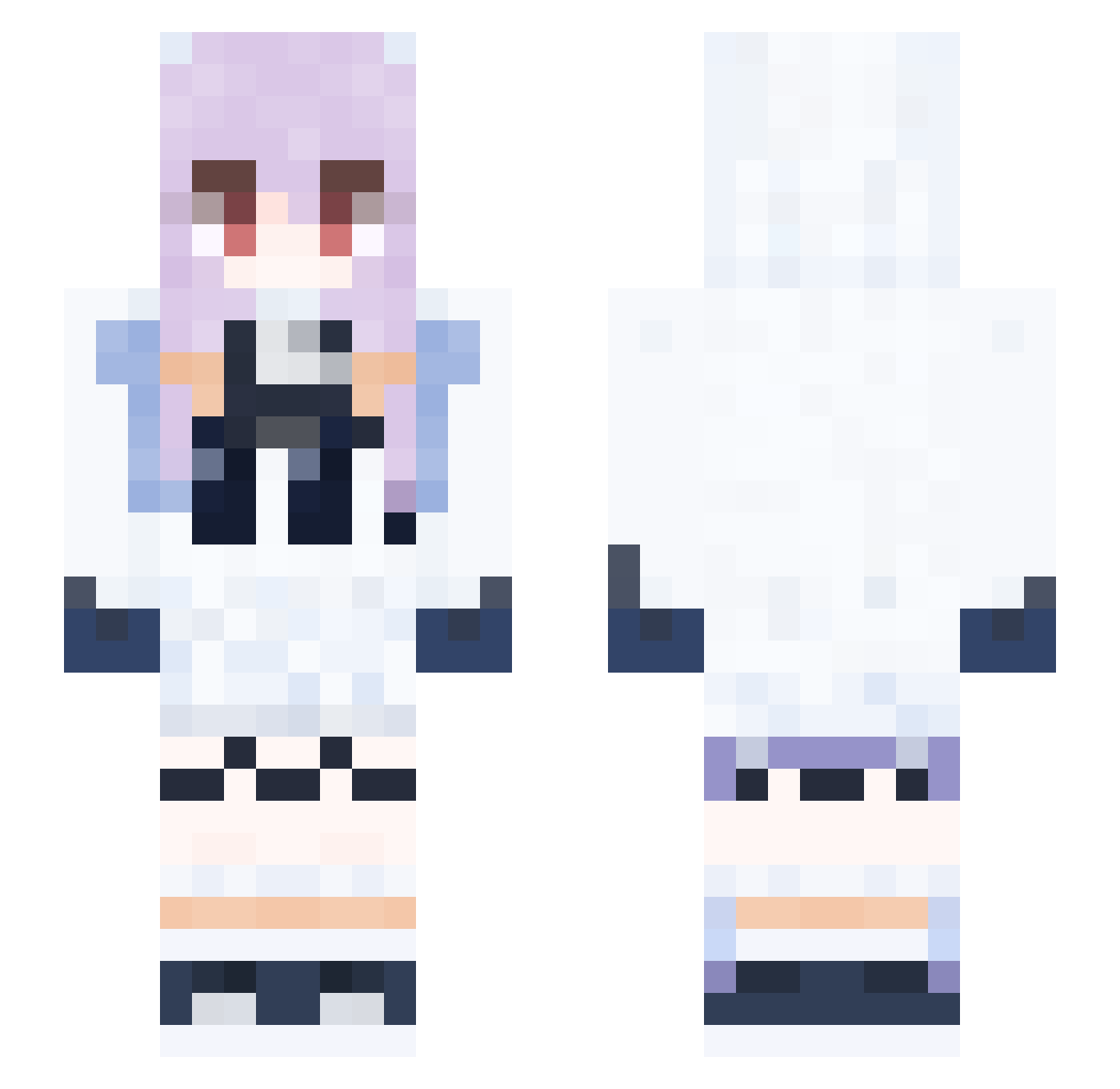 skblt Minecraft skin, front and back view