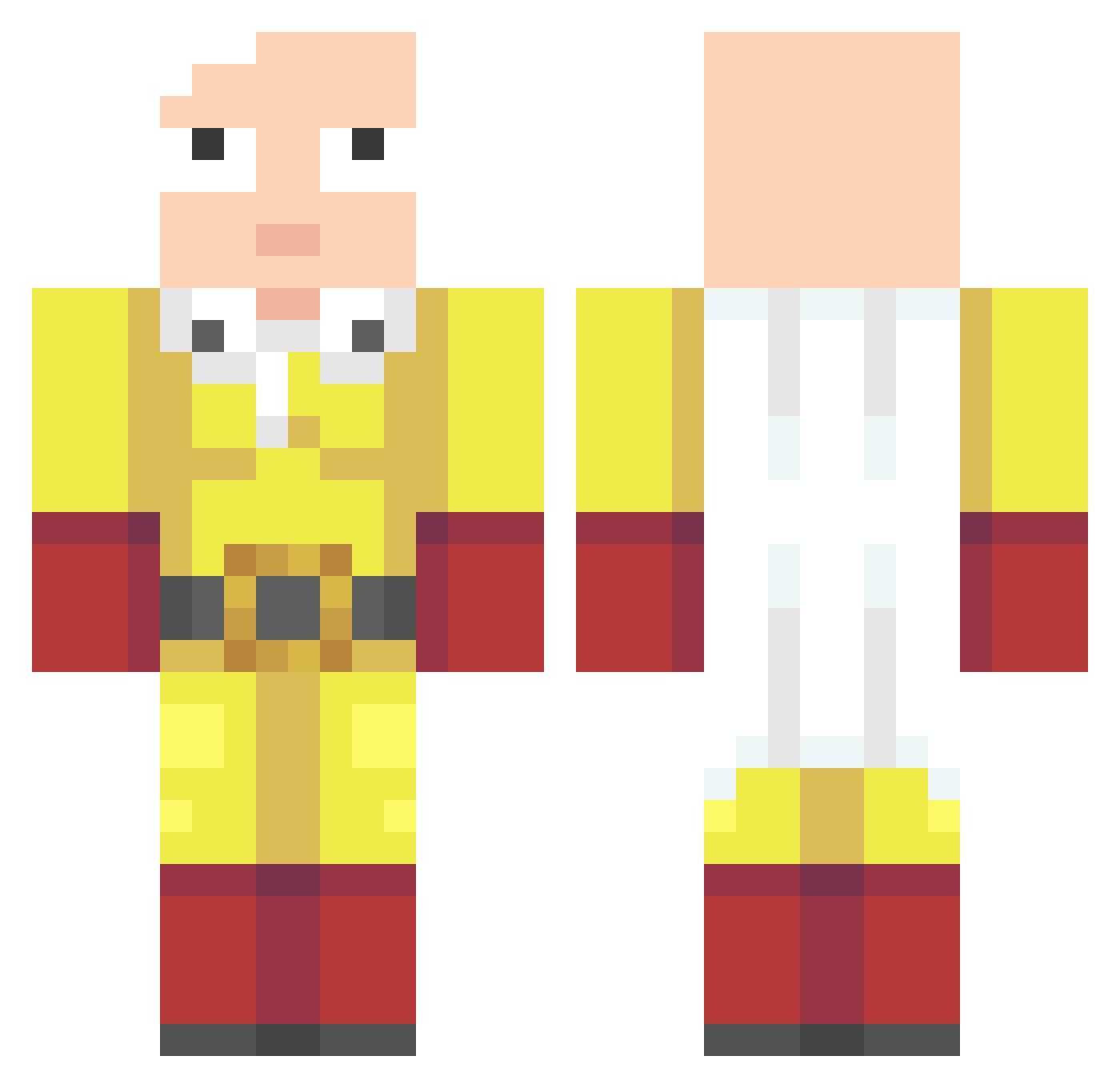 ALEKSIIIIIIII Minecraft skin, front and back view