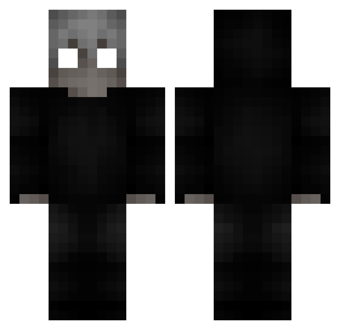 YeaGolden Minecraft skin, front and back view