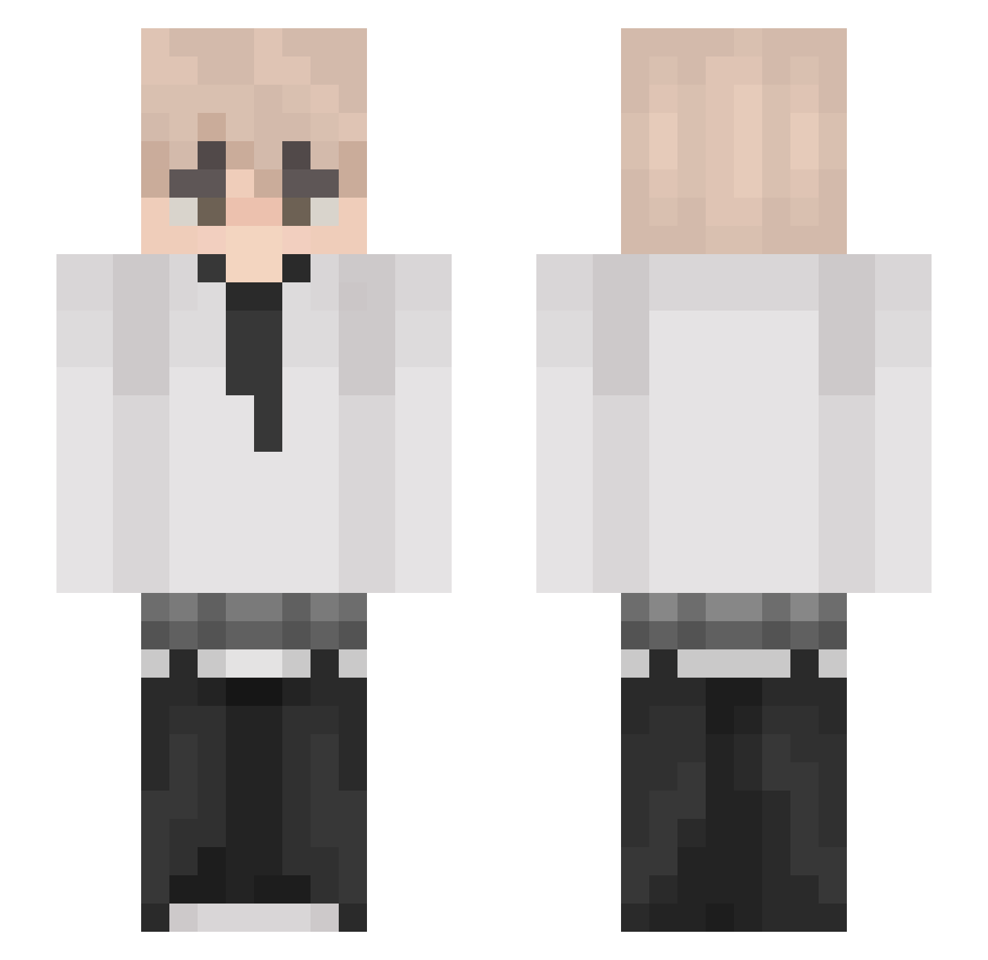 tlttytwister Minecraft skin, front and back view