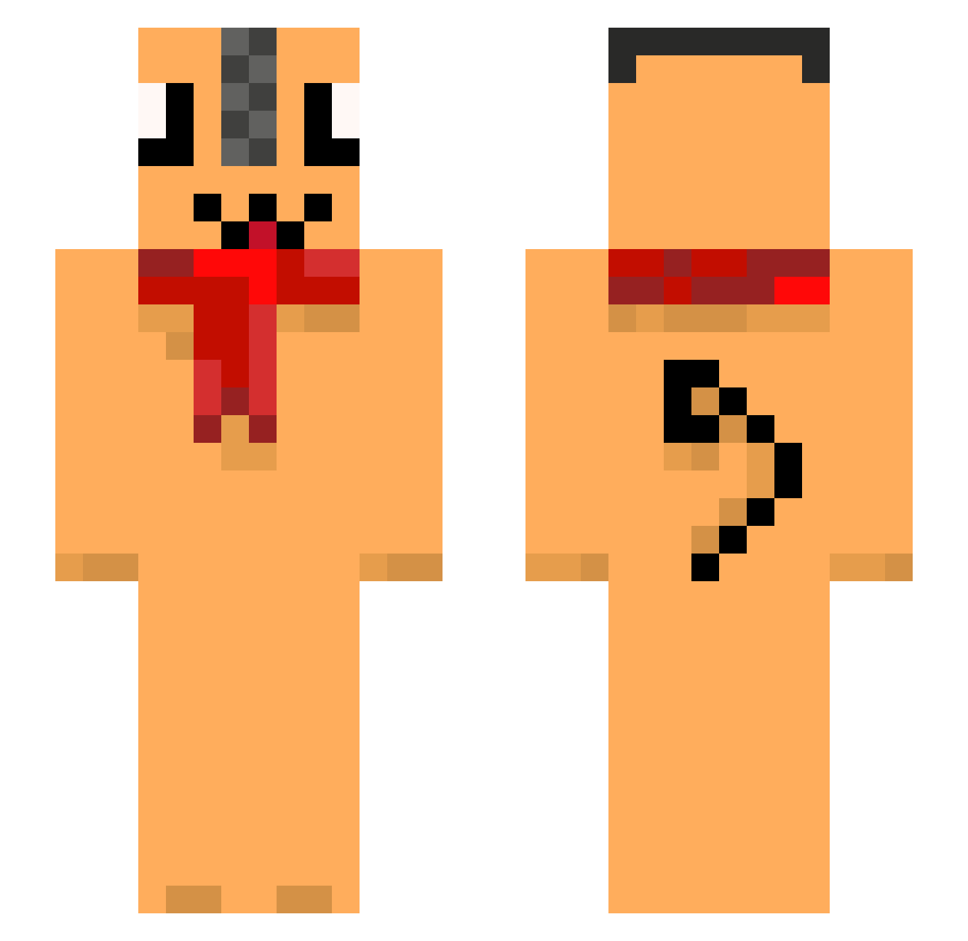 Uhimki Minecraft skin, front and back view