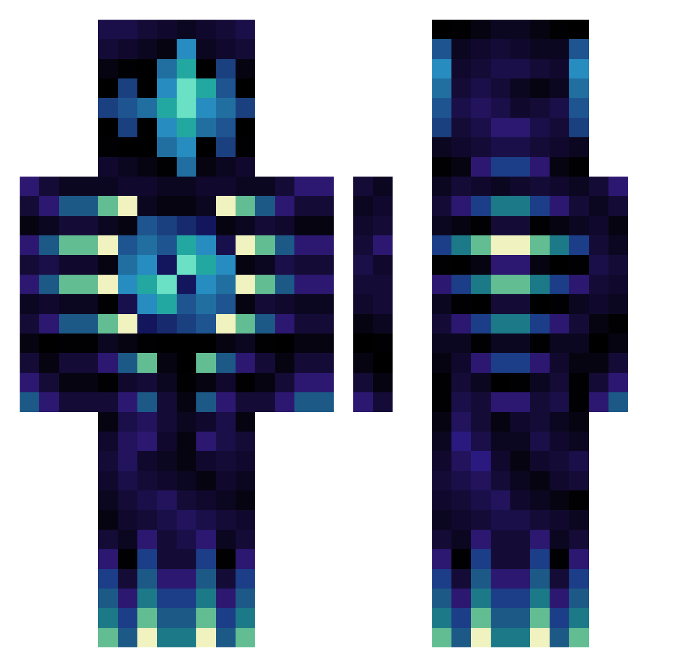 R3venge_ Minecraft skin, front and back view
