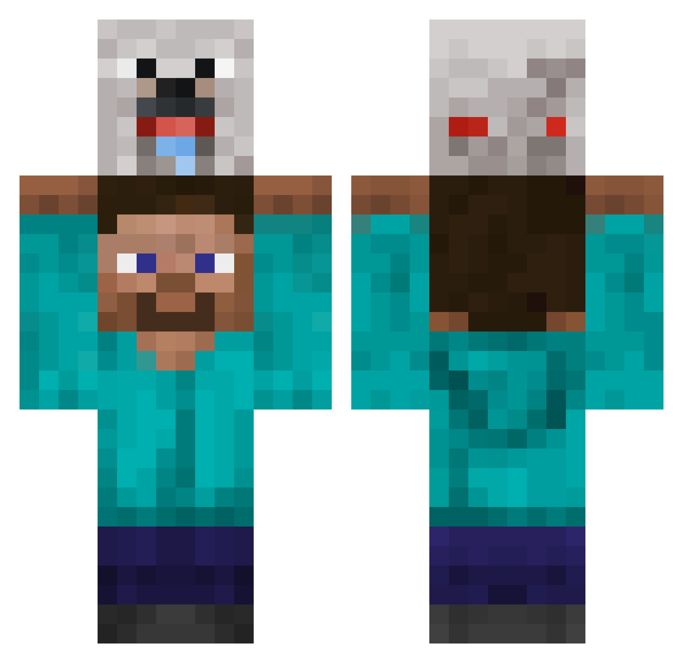 wolfgang5999yt Minecraft skin, front and back view